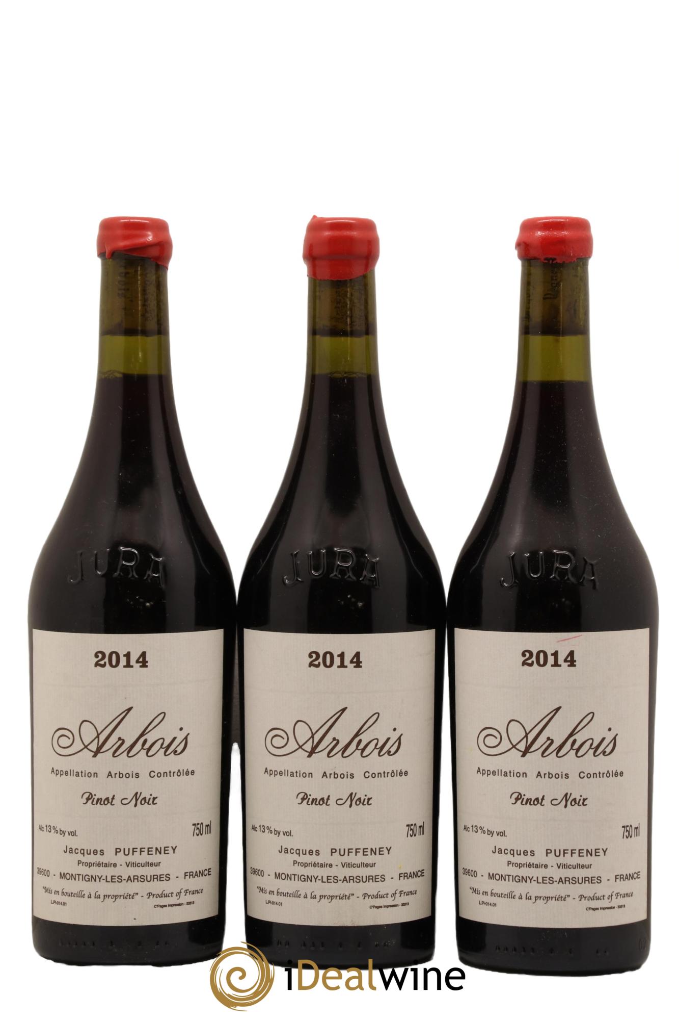 Arbois Pinot Noir Jacques Puffeney 2014 - Lot de 3 bouteilles - 0
