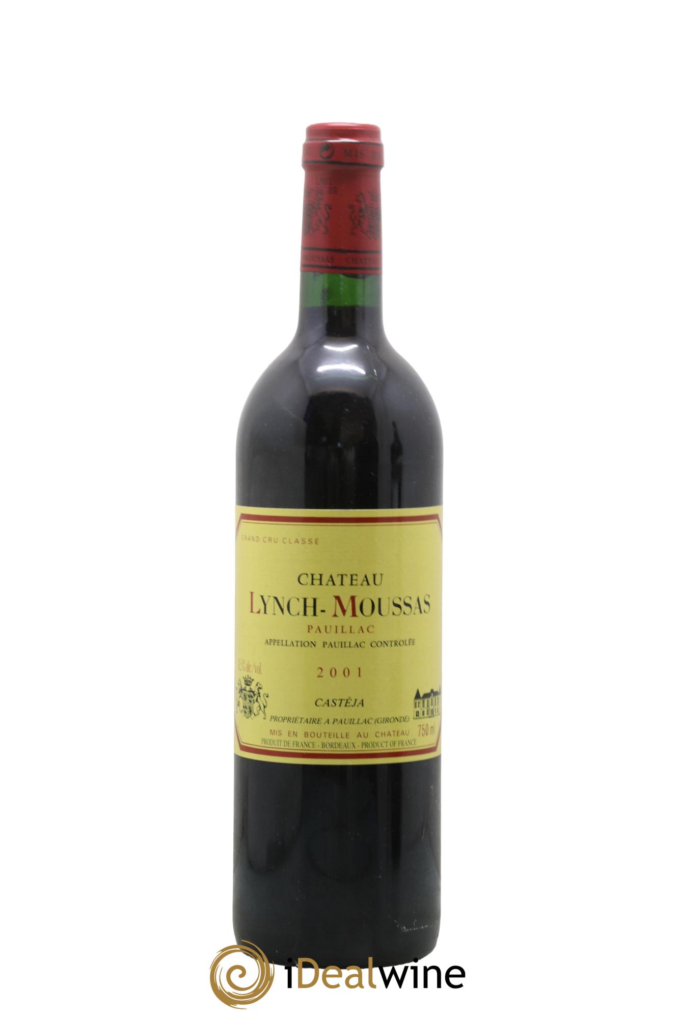 Château Lynch Moussas 5ème Grand Cru Classé 2001 - Lot de 1 bouteille - 0