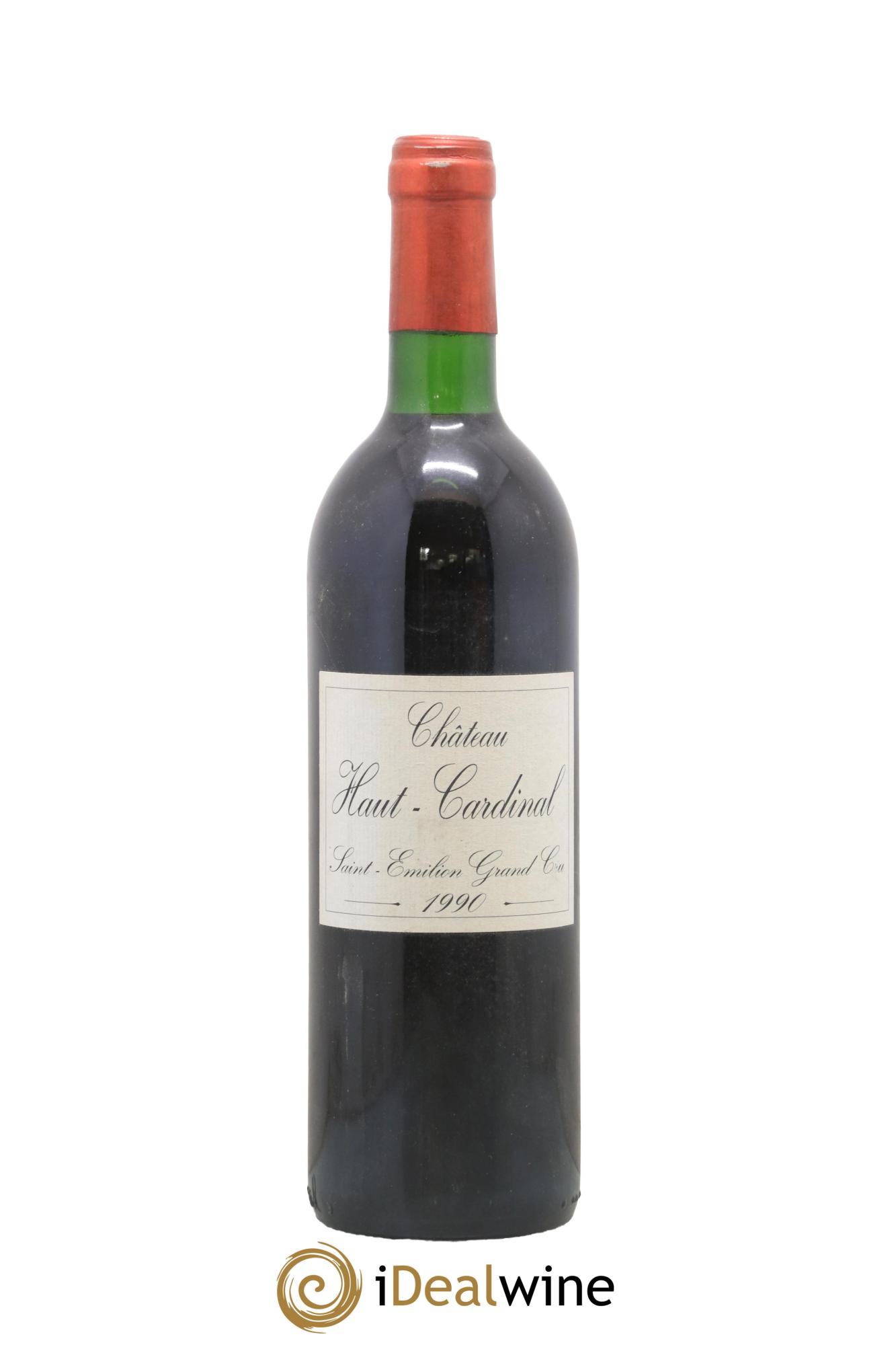 Saint-Émilion Grand Cru Château Haut-Cardinal 1990 - Posten von 1 Flasche - 0