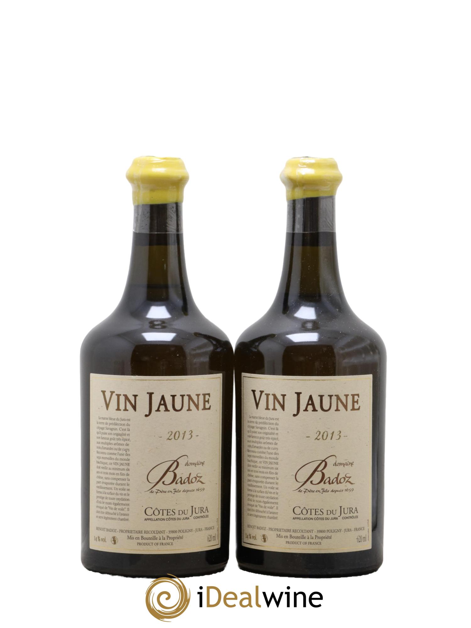 Côtes du Jura Vin Jaune Domaine Badoz 2013 - Lot de 2 clavelins - 0