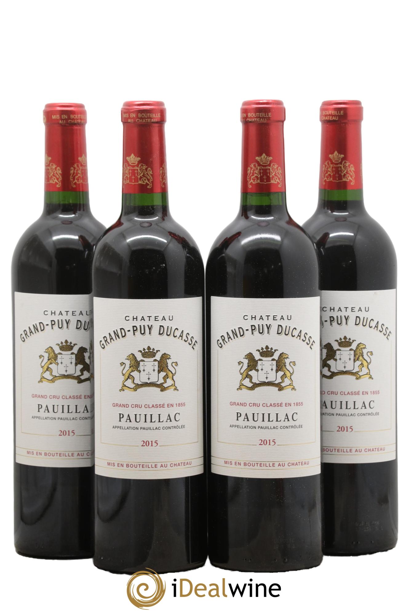 Château Grand Puy Ducasse 5ème Grand Cru Classé 2015 - Posten von 4 Flaschen - 0