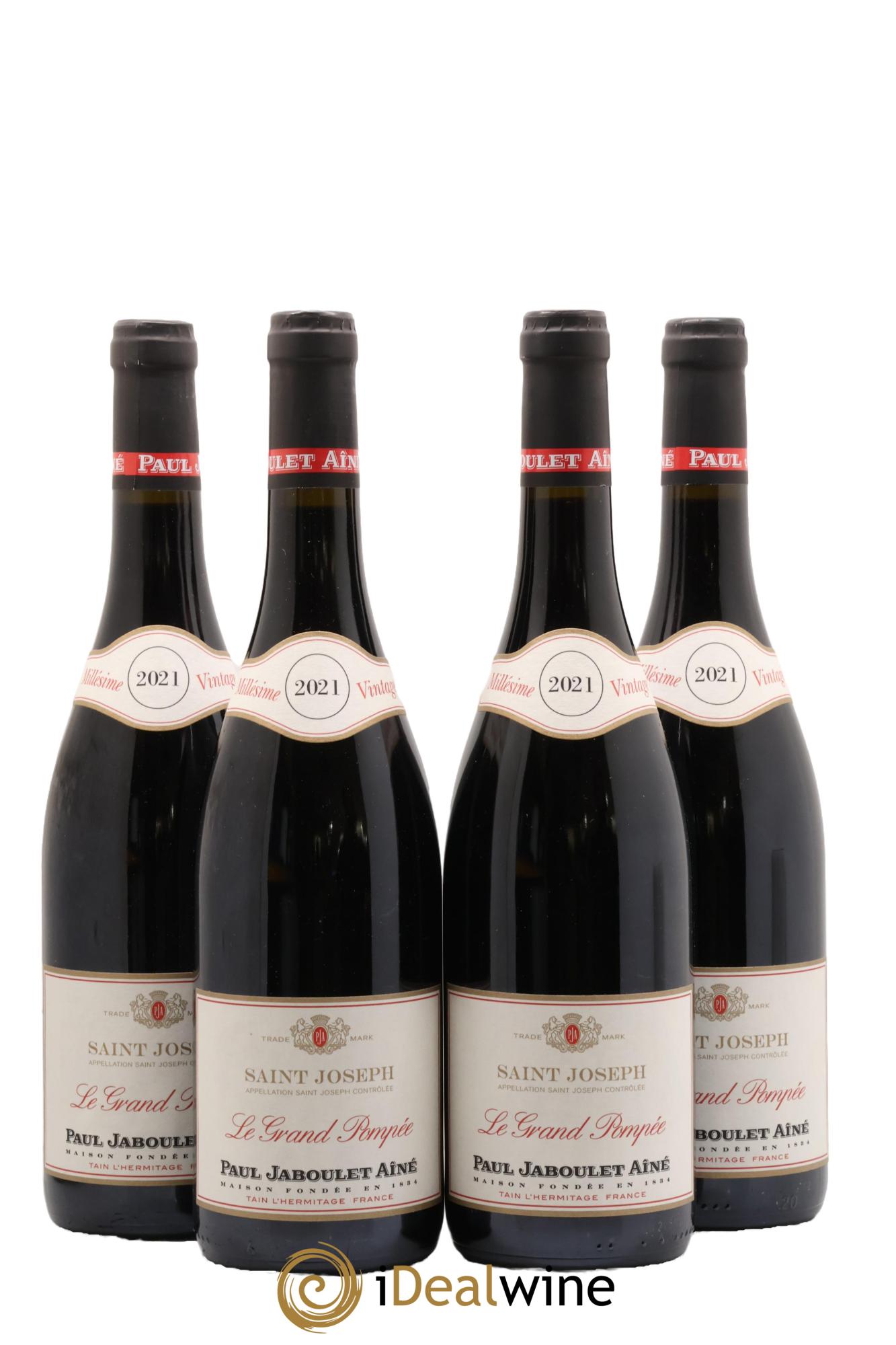 Saint-Joseph Le Grand Pompée Paul Jaboulet Ainé 2021 - Lot de 4 bouteilles - 0