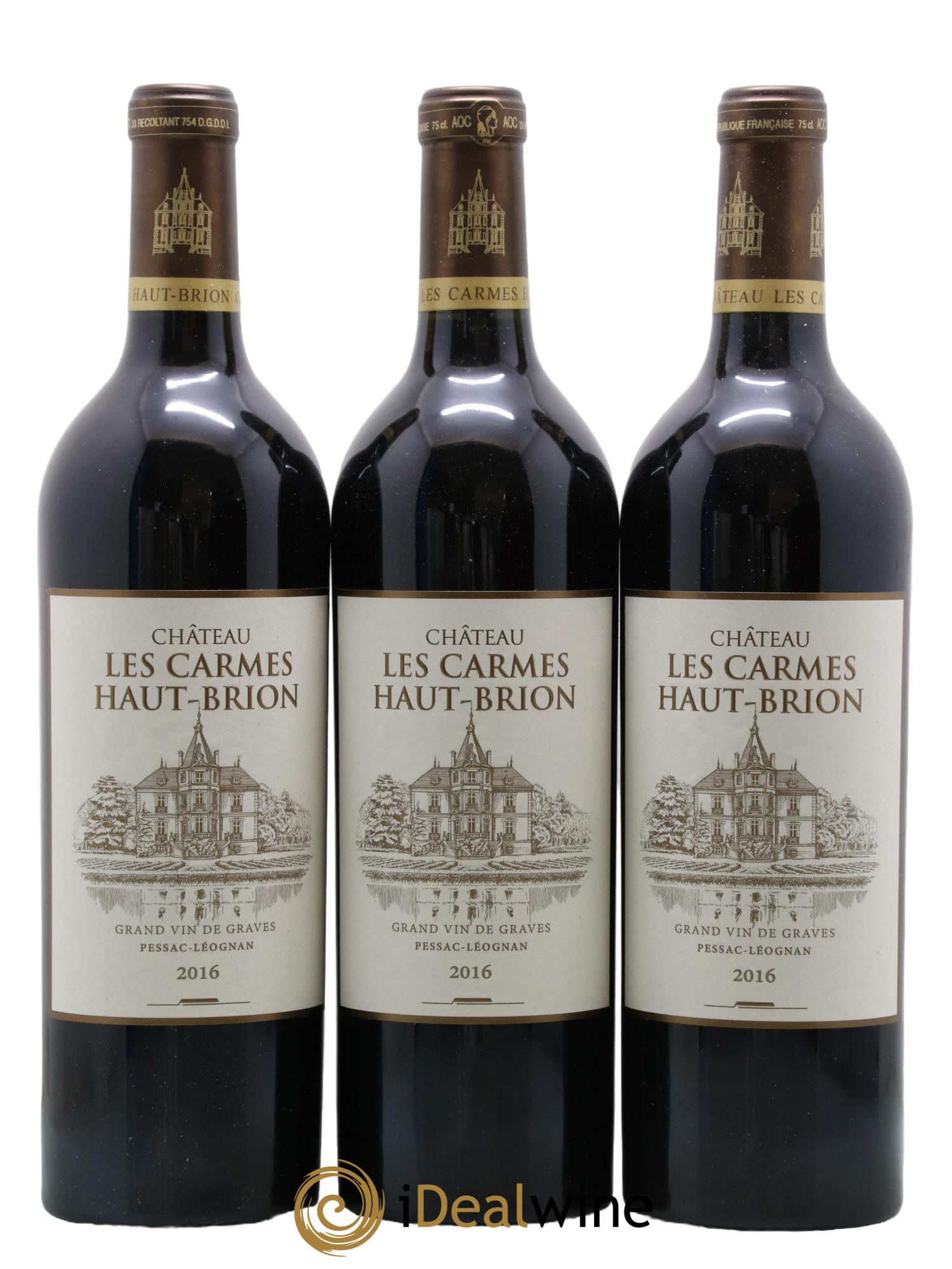 Château Les Carmes Haut-Brion 2016 - Lot de 6 bouteilles - 1