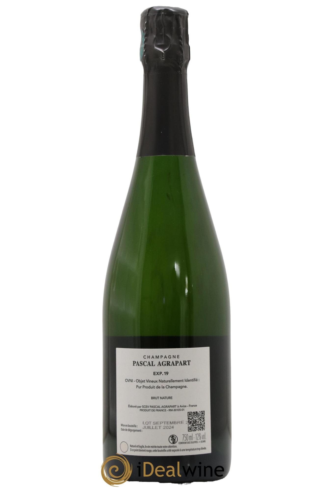 Expérience 19 Brut Nature Blanc de Blancs Pascal Agrapart - Posten von 1 Flasche - 1