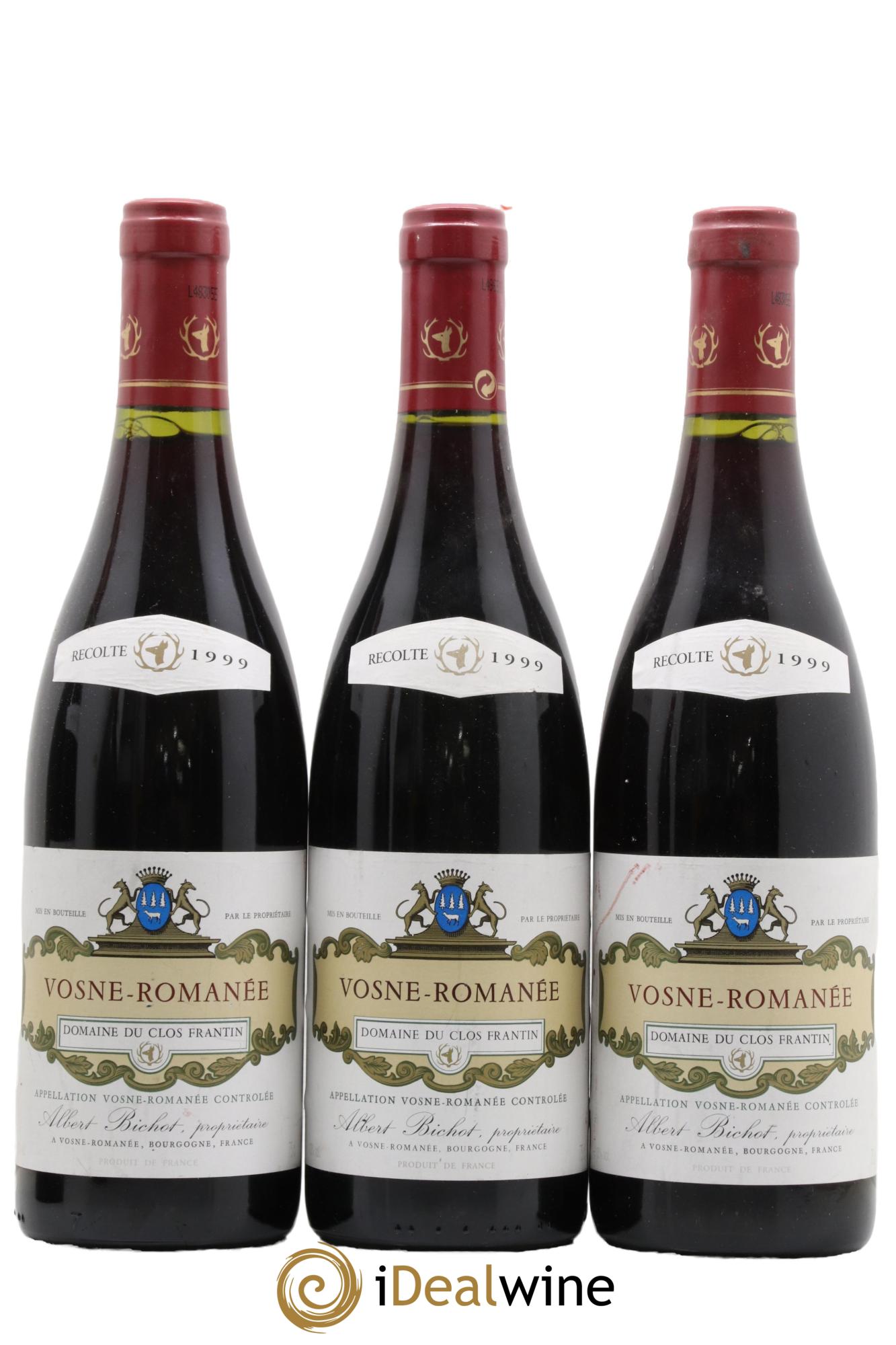 Vosne-Romanée Clos Frantin - Albert Bichot 1999 - Lot de 3 bouteilles - 0