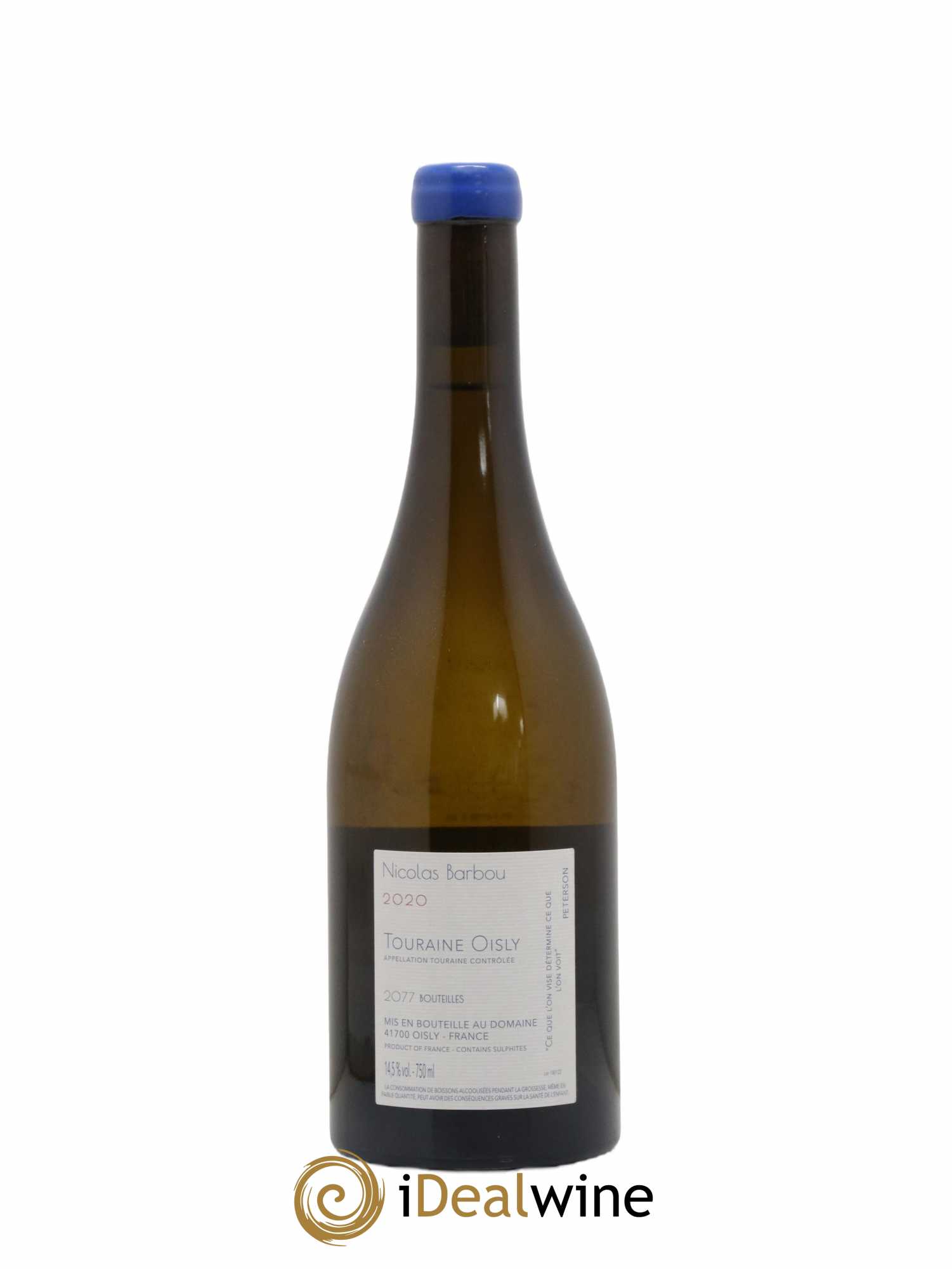Touraine-Oisly Folie Insolente Nicolas Barbou  2020 - Lot de 1 bouteille - 1