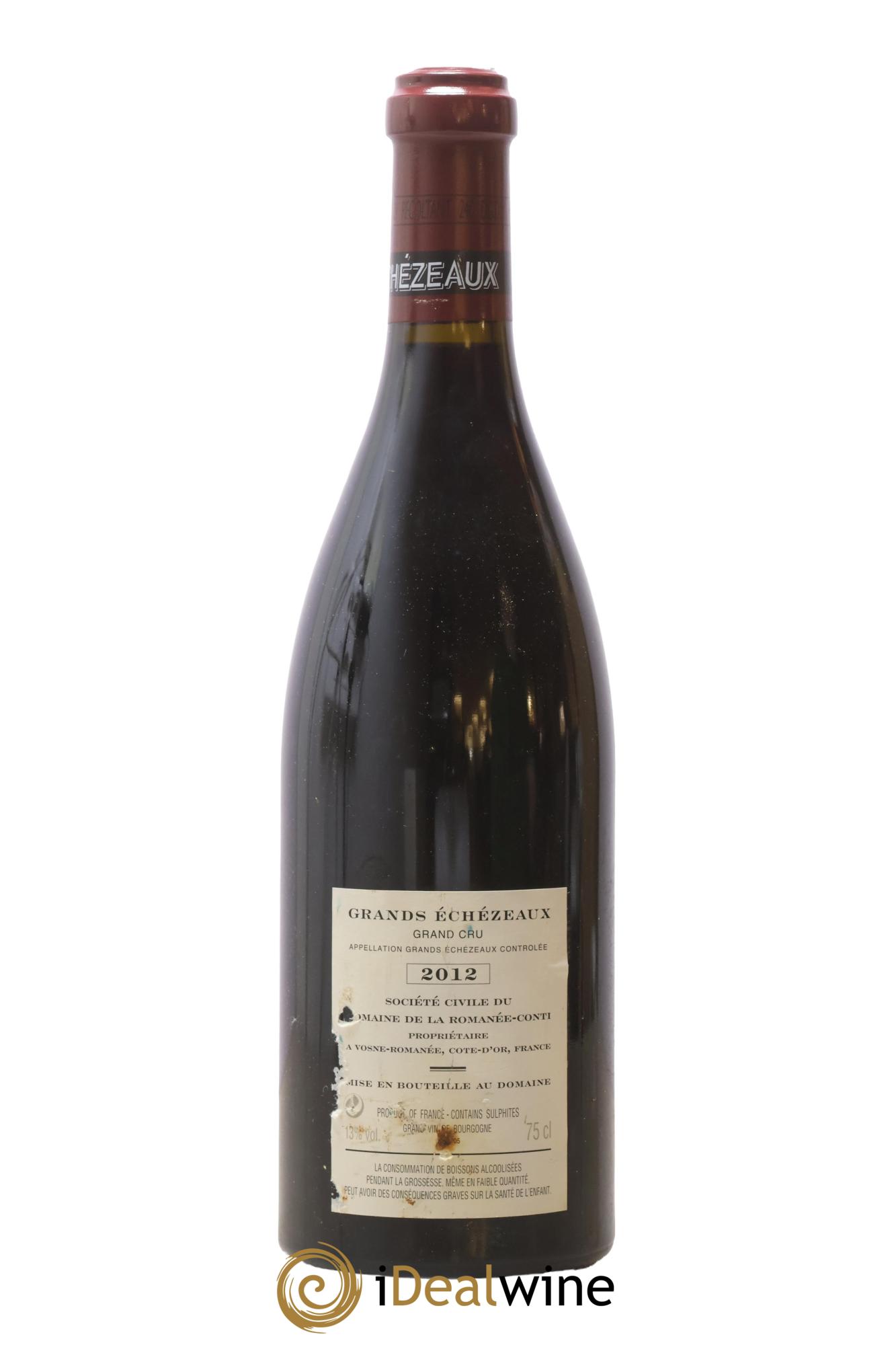 Grands-Echezeaux Grand Cru Domaine de la Romanée-Conti 2012 - Lotto di 1 bottiglia - 1