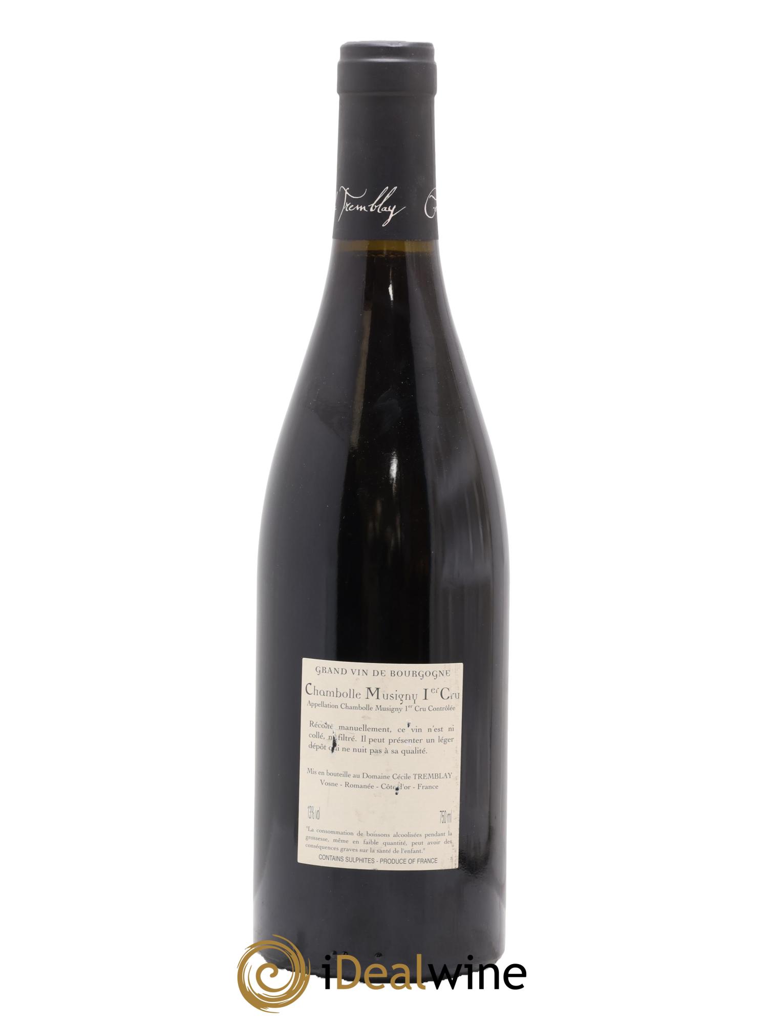 Chambolle-Musigny 1er Cru Les Feusselottes Cécile Tremblay 2014 - Lot de 1 bouteille - 1