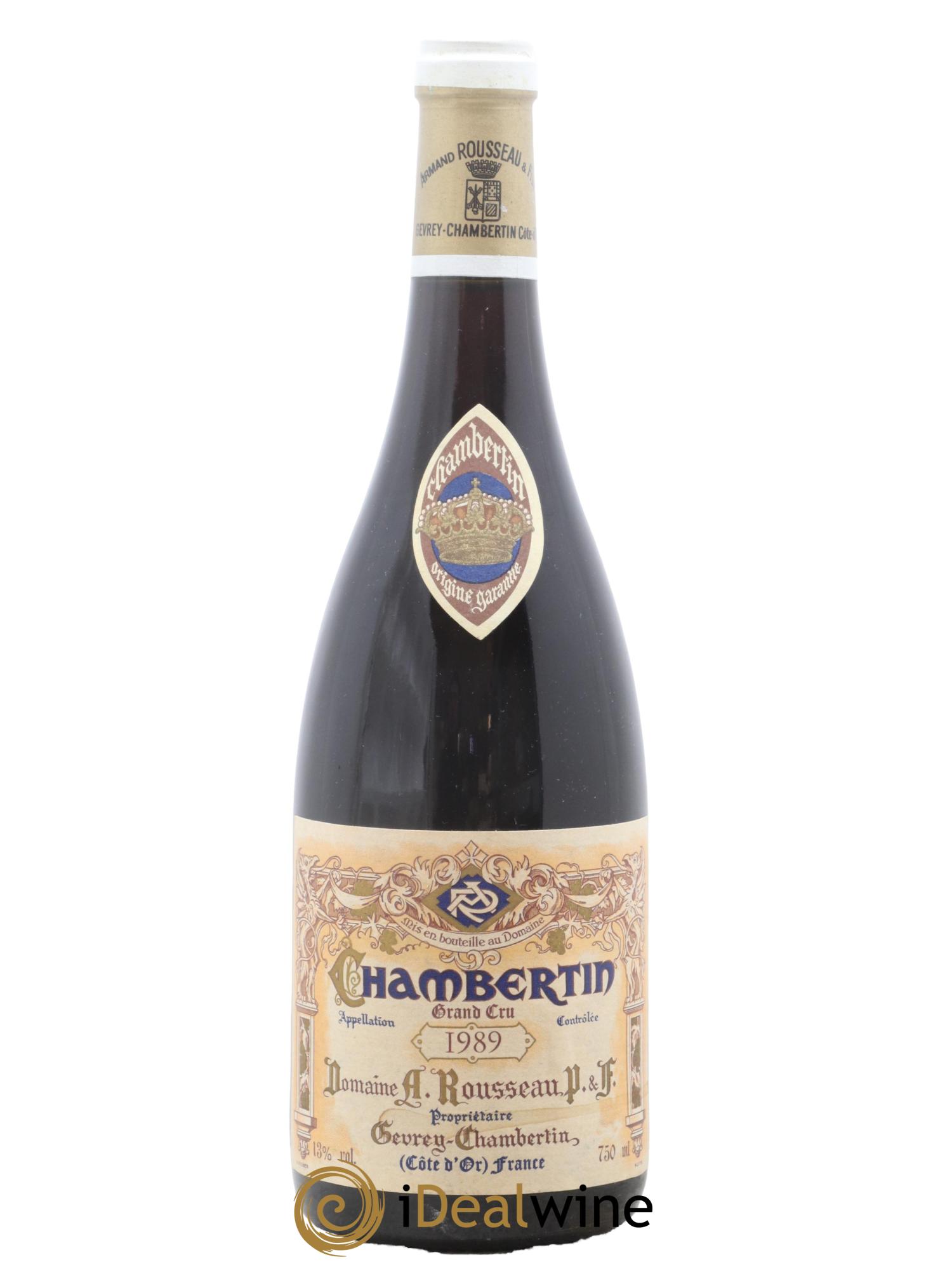Chambertin Grand Cru Armand Rousseau (Domaine) 1989 - Lot de 1 bouteille - 0