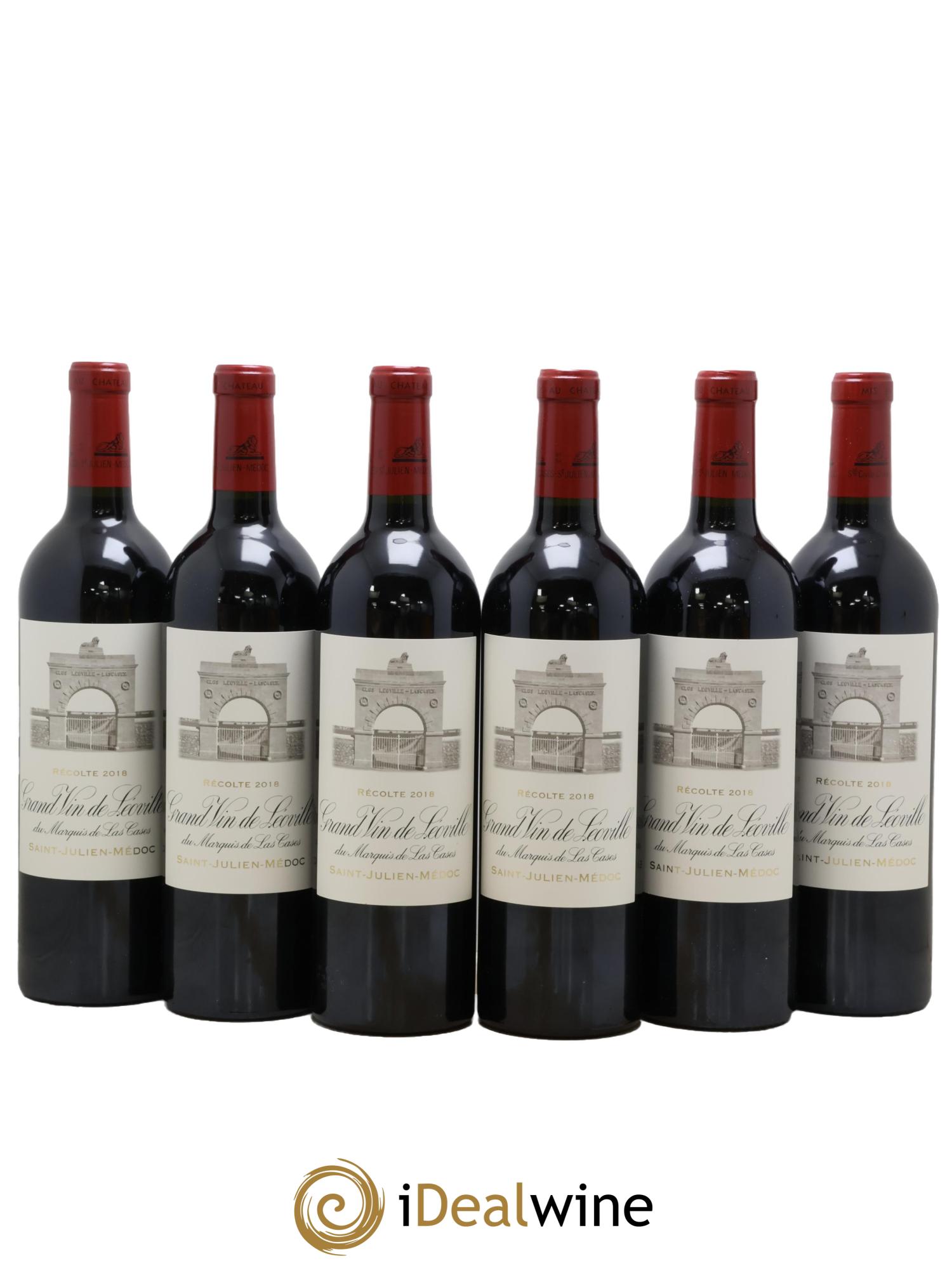 Château Léoville Las Cases 2ème Grand Cru Classé 2018 - Lot de 6 bouteilles - 0