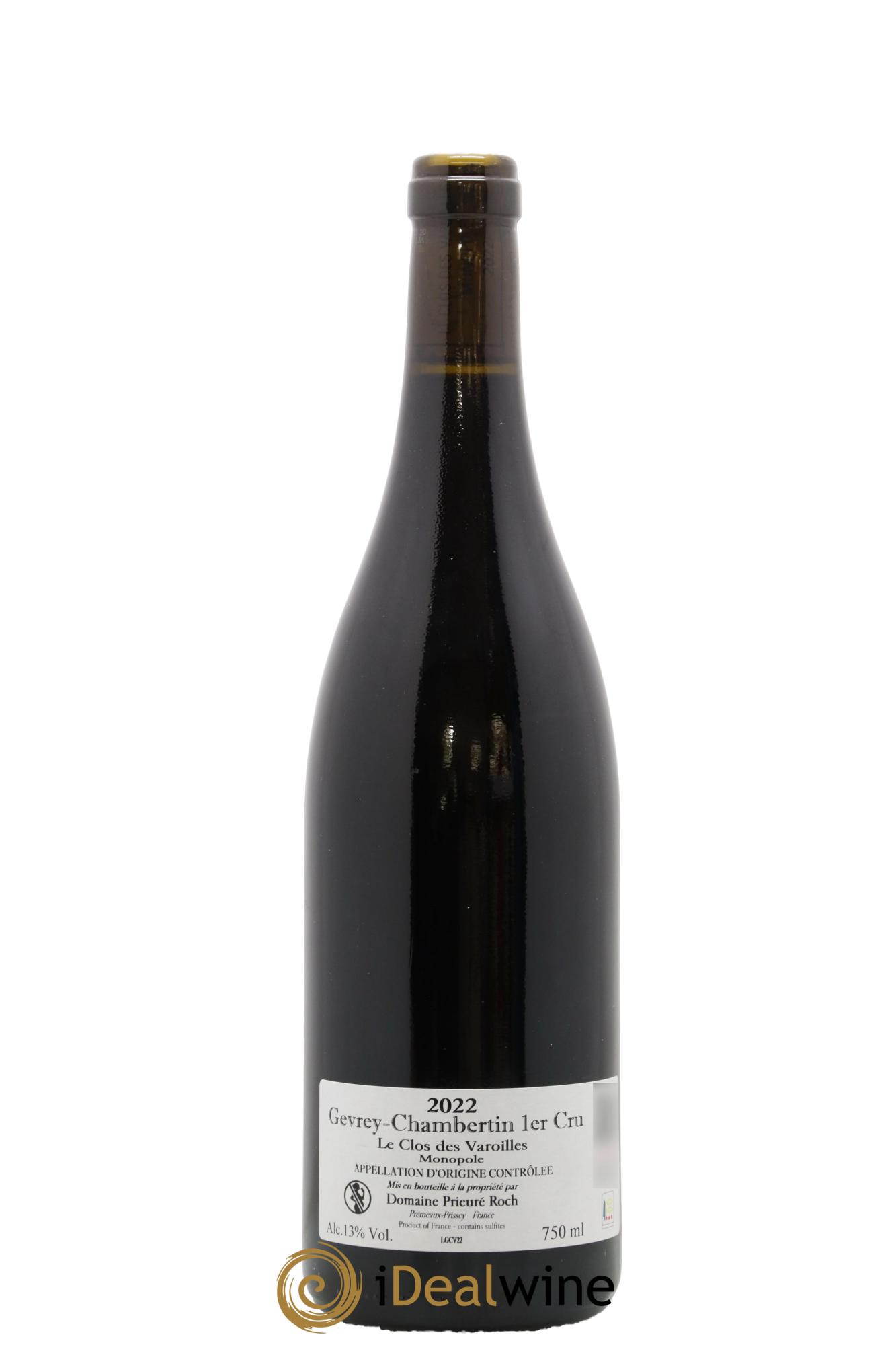 Gevrey-Chambertin 1er Cru Le Clos des Varoilles Monopole Prieuré Roch 2022 - Lot de 1 bouteille - 1