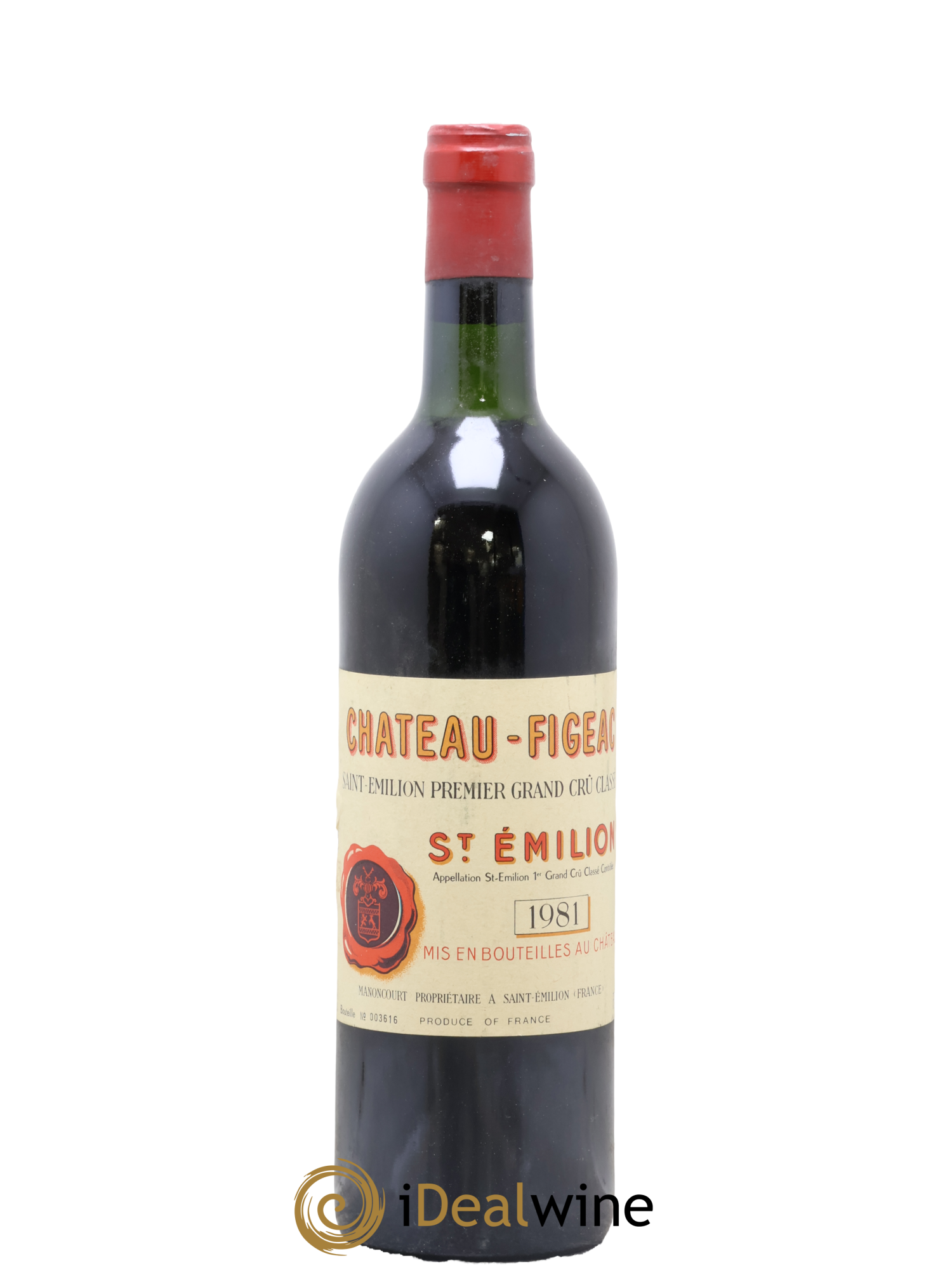 Château Figeac 1er Grand Cru Classé A 1981 - Lot de 1 bouteille - 0
