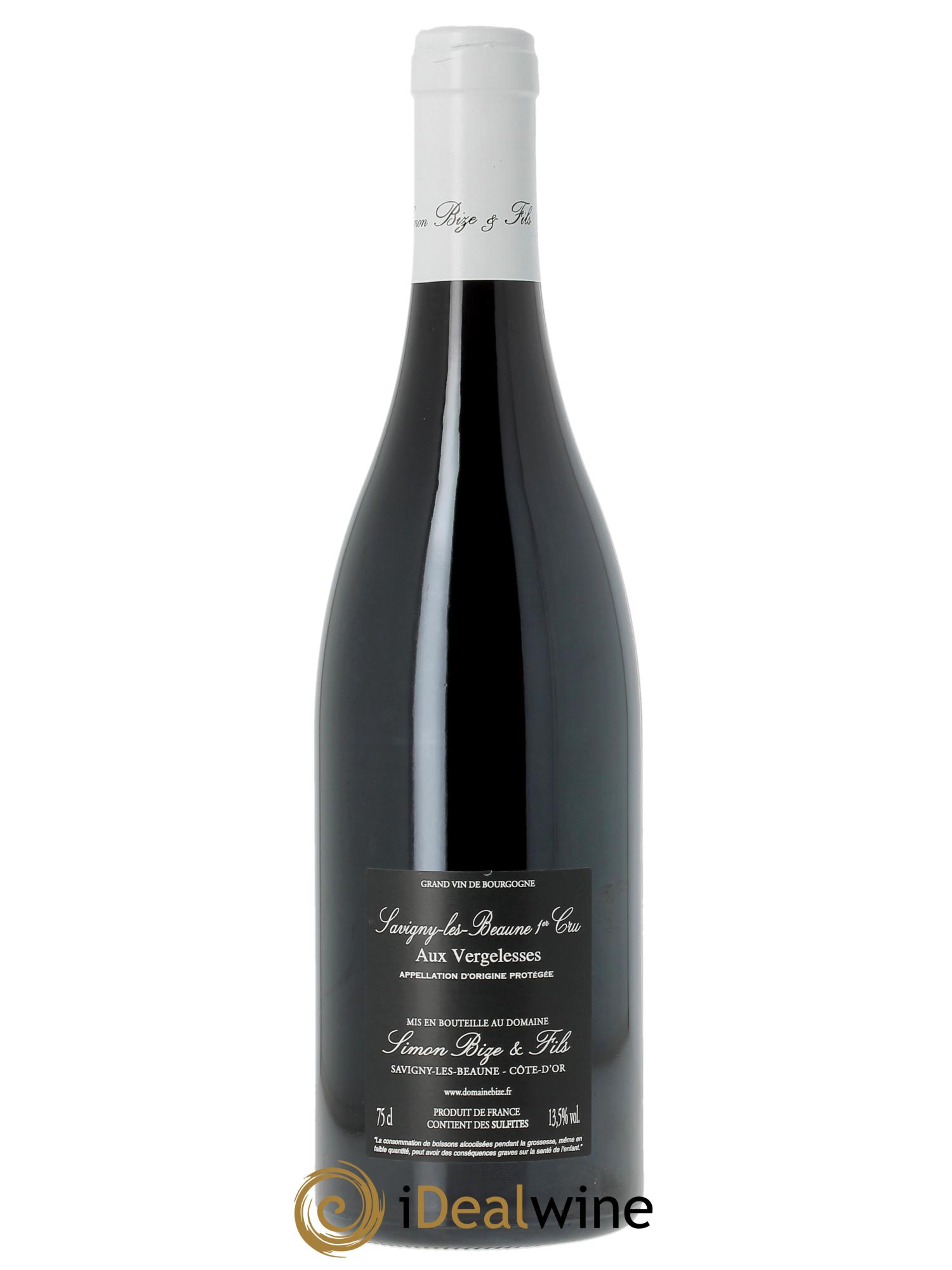 Savigny-lès-Beaune 1er Cru Aux Vergelesses Simon Bize & Fils  2018 - Posten von 1 Flasche - 1