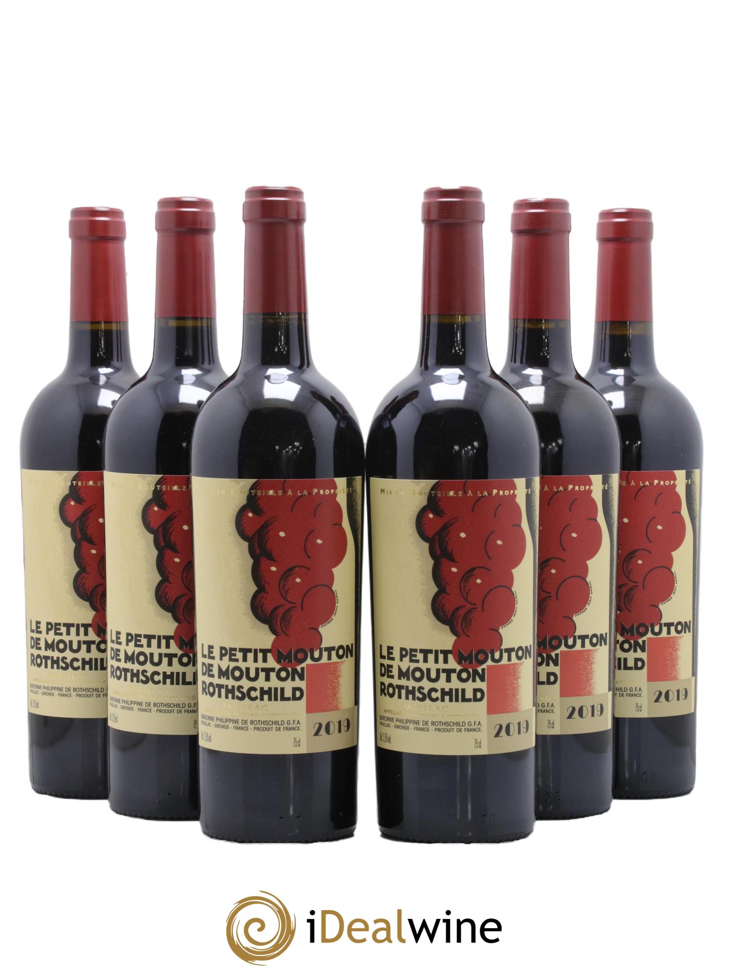 Petit Mouton Second Vin 2019 - Lot de 6 bouteilles - 0