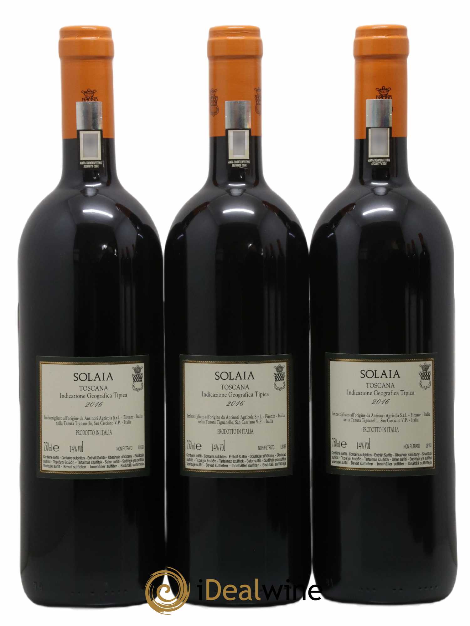 Toscana IGT Solaia Tenuta Tignanello - Marchesi Antinori 2016 - Lot of 6 bottles - 4