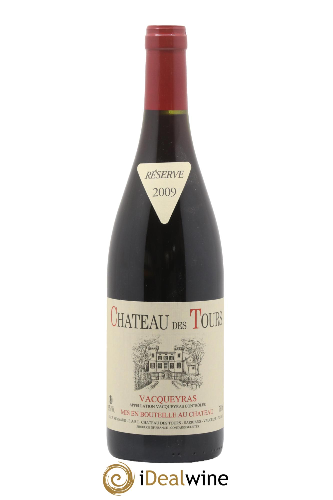Vacqueyras Château des Tours Emmanuel Reynaud 2009 - Lot de 1 bouteille - 0
