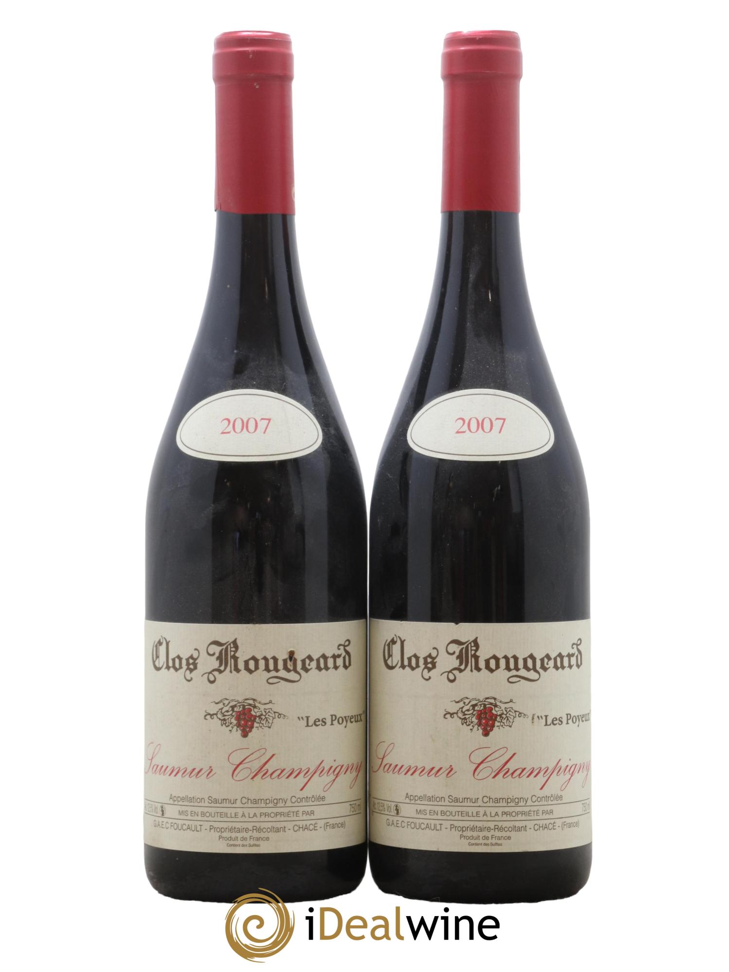 Saumur-Champigny Les Poyeux Clos Rougeard 2007 - Lot de 2 bouteilles - 0