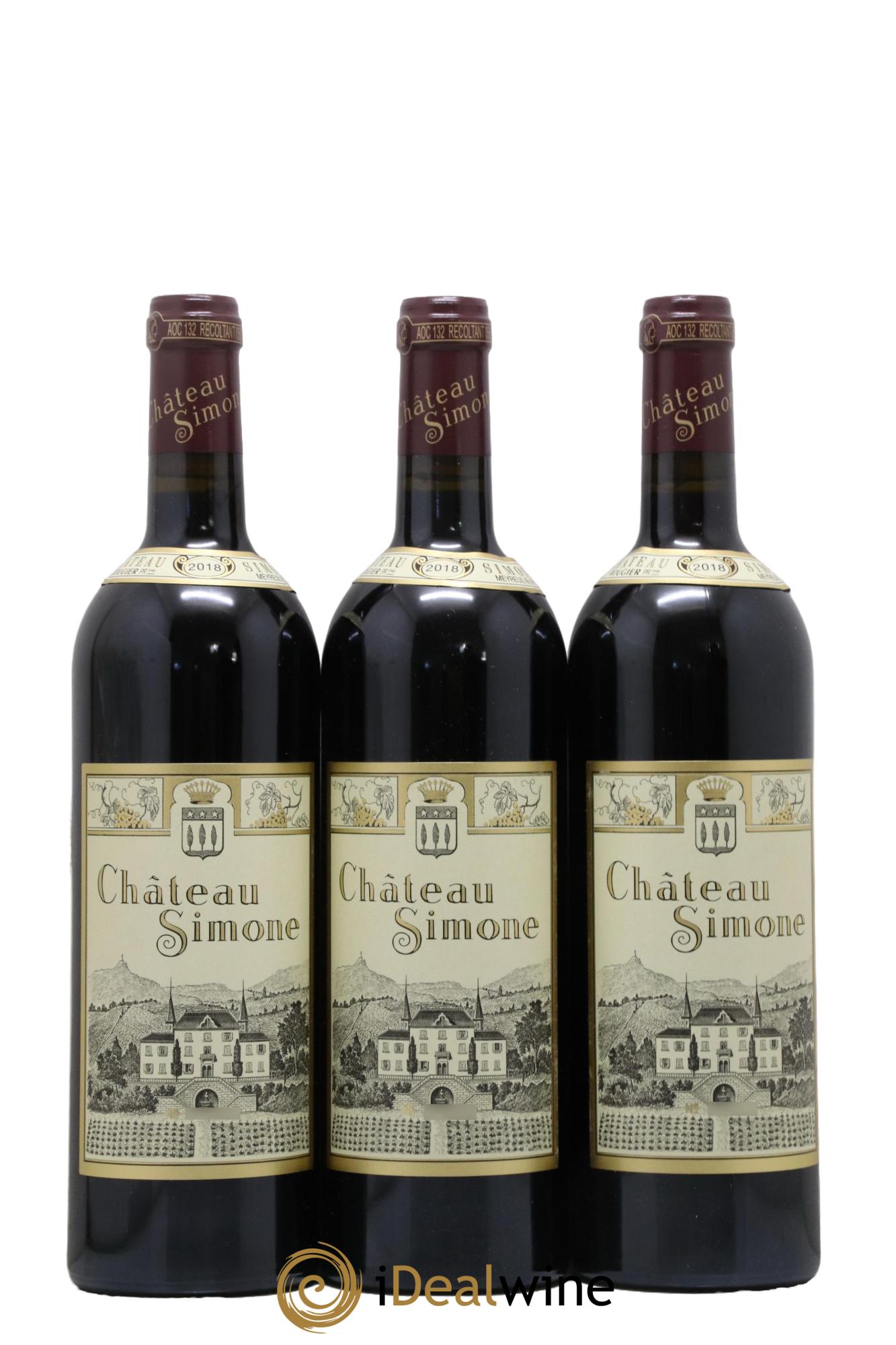 Palette Château Simone Famille Rougier 2018 - Lotto di 3 bottiglie - 0
