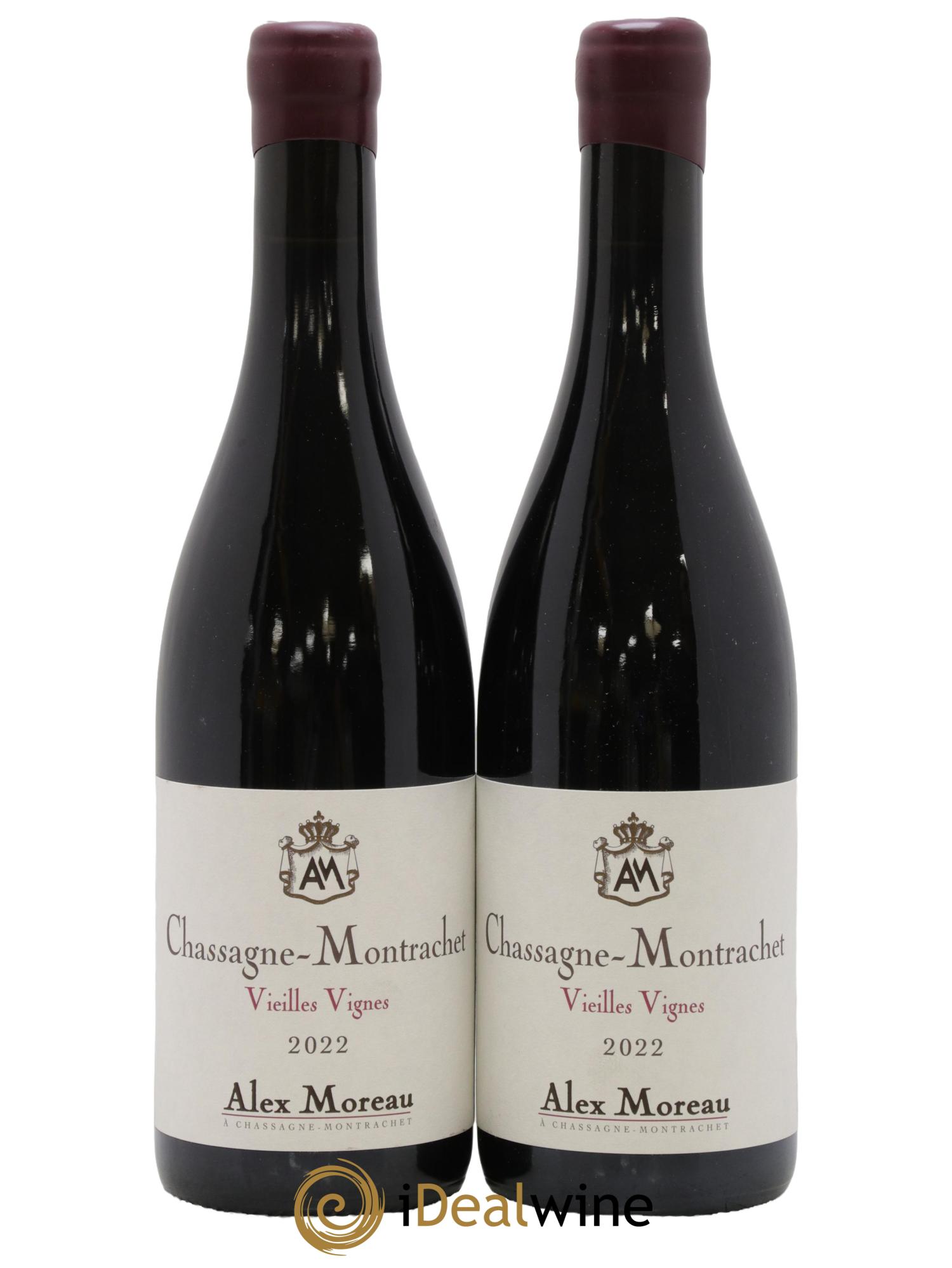 Chassagne-Montrachet Vieilles Vignes Alex Moreau 2022 - Lot de 2 bouteilles - 0