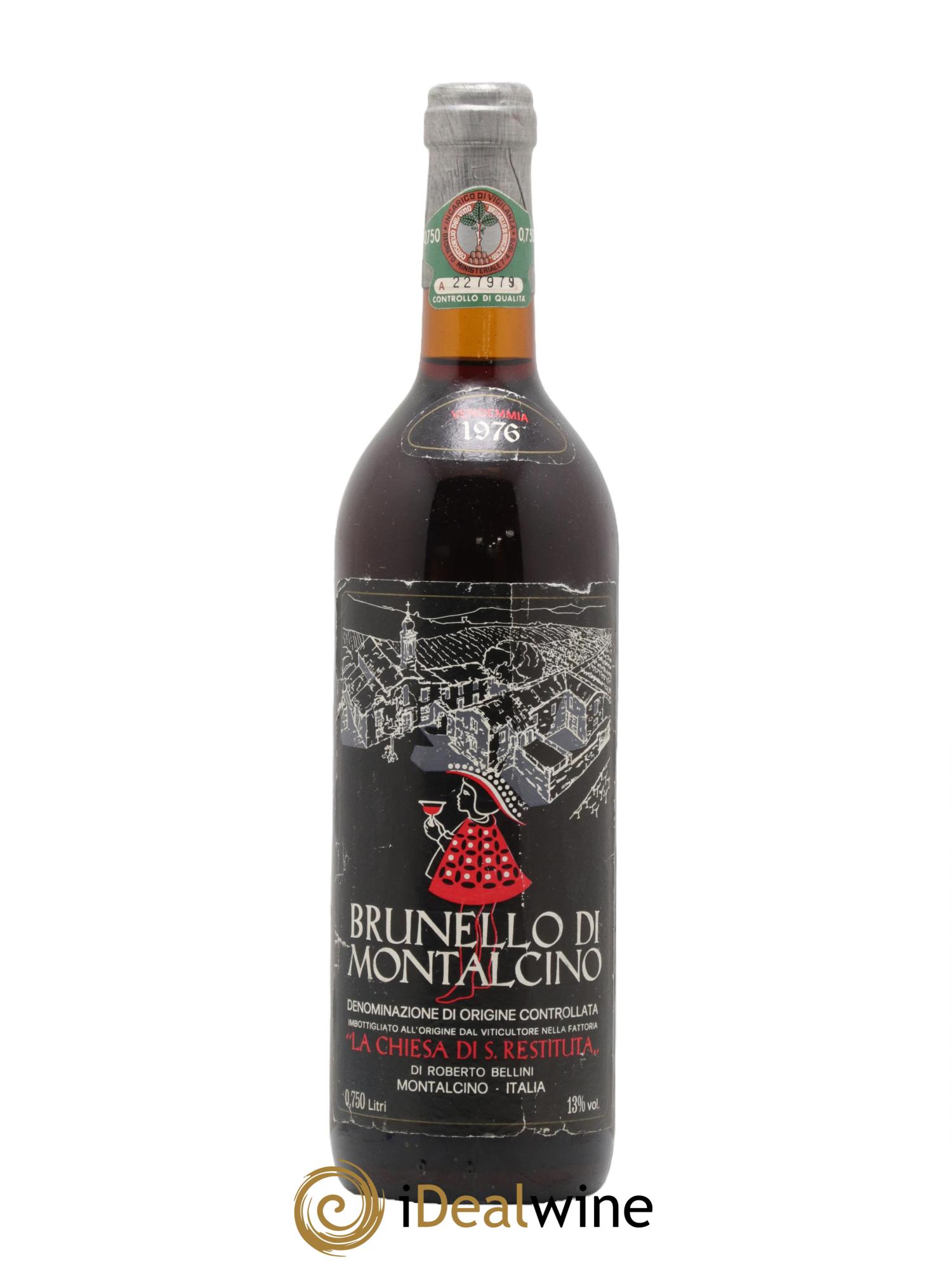 Brunello di Montalcino DOCG La Chiesa Di Santa Restituta 1976 - Posten von 1 Flasche - 0