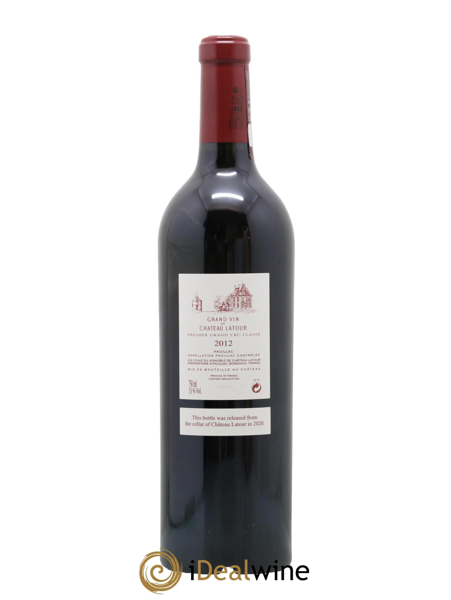 Château Latour 1er Grand Cru Classé 2012 - Lot de 1 bouteille - 1