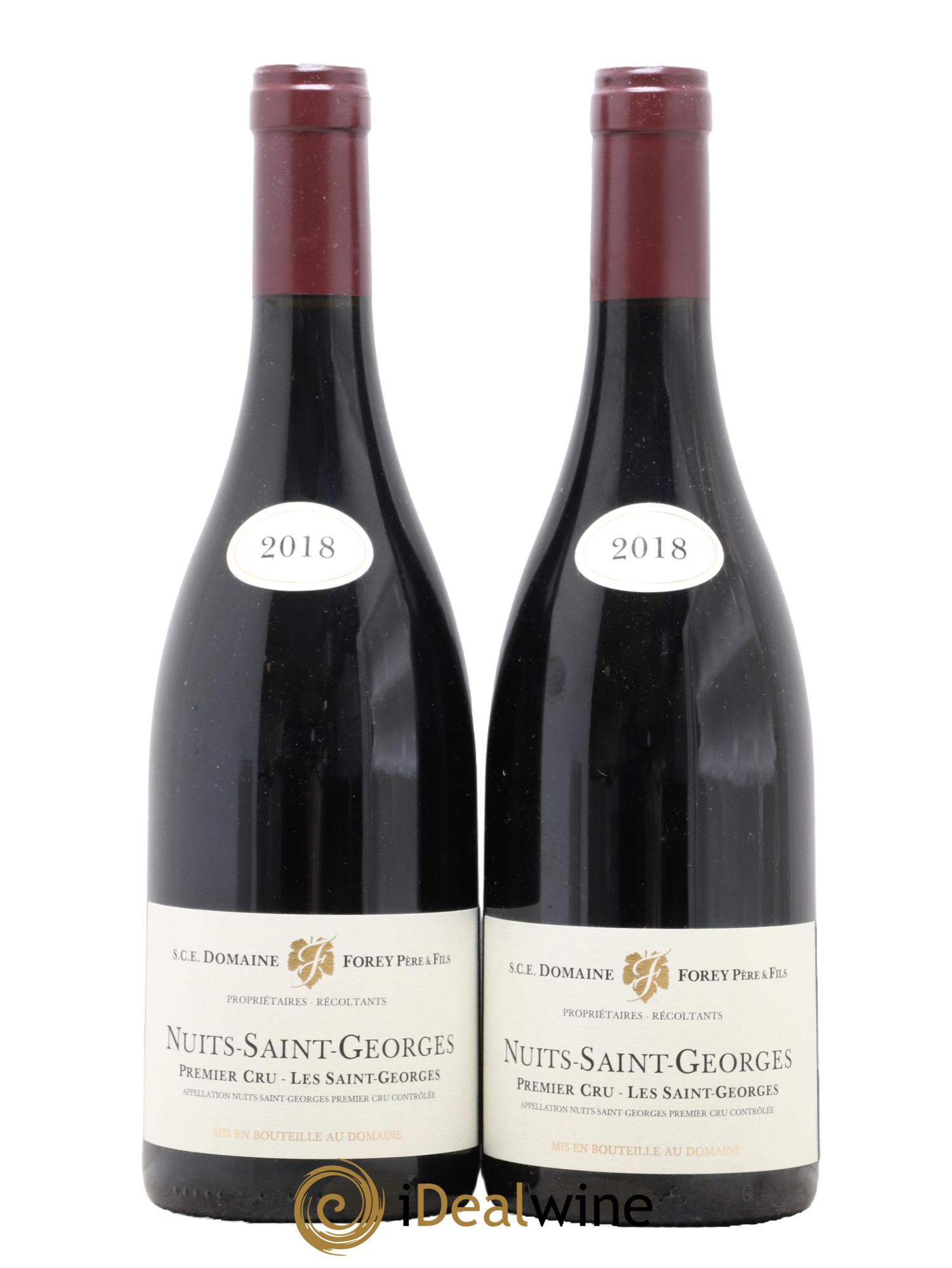 Nuits-Saint-Georges 1er Cru Les Saint-Georges Forey Père et Fils (Domaine) 2018 - Posten von 2 Flaschen - 0