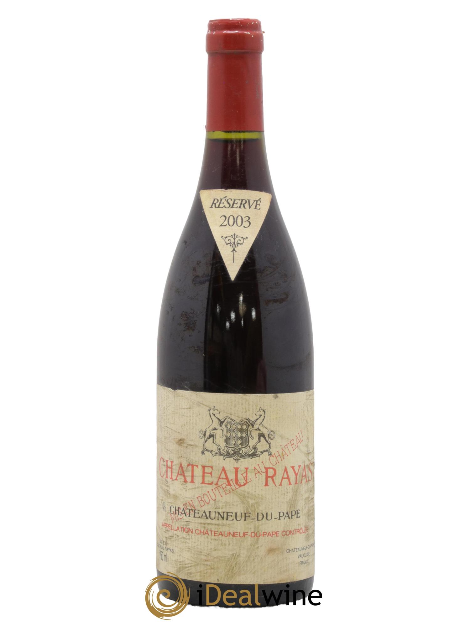 Châteauneuf-du-Pape Château Rayas Emmanuel Reynaud 2003 - Lot de 1 bouteille - 0