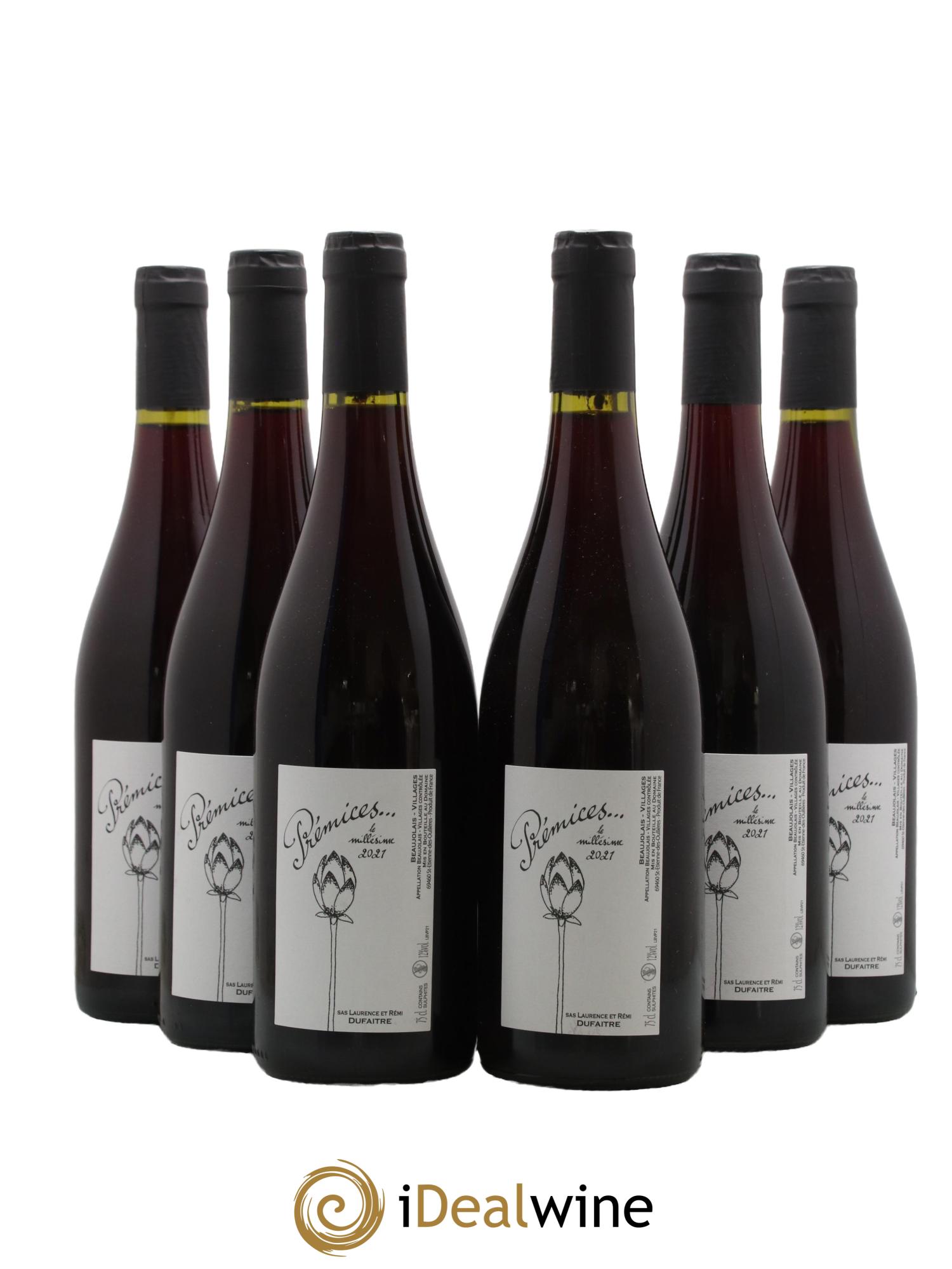 Beaujolais Village Premices Domaine Remi Dufaitre 2021 - Lot de 6 bouteilles - 0