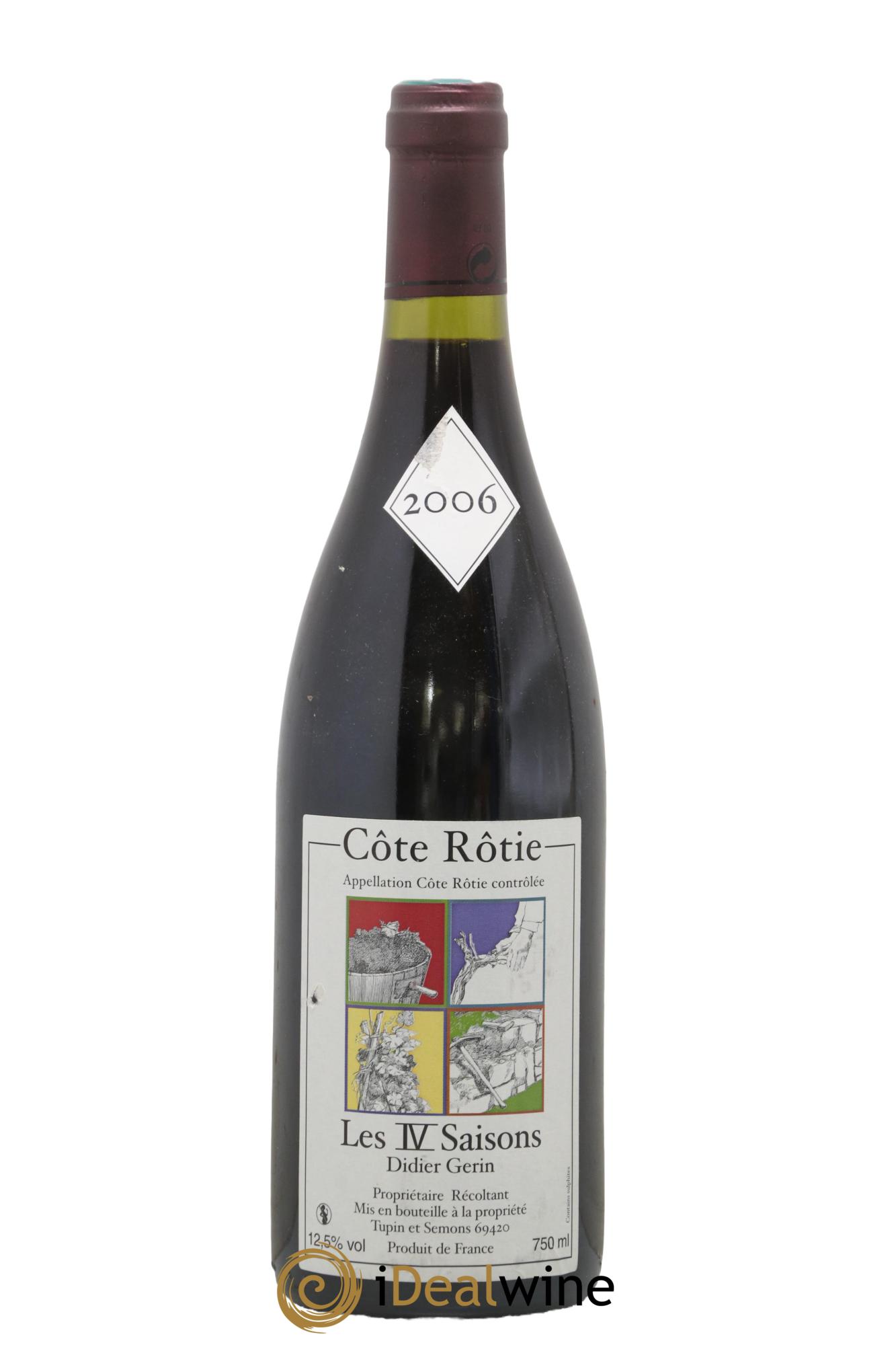Côte-Rôtie IV Saisons Domaine Gerin Didier 2006 - Lot de 1 bouteille - 0