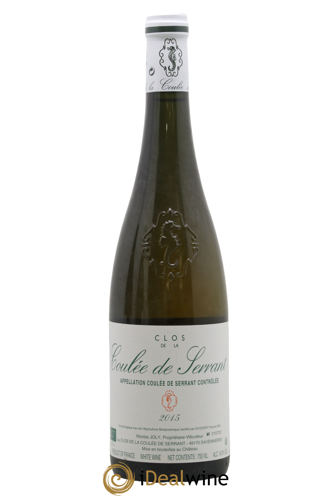 Savennières Clos de la Coulée de Serrant Vignobles de la Coulée de Serrant - Nicolas Joly 2015 - Lotto di 1 bottiglia - 0