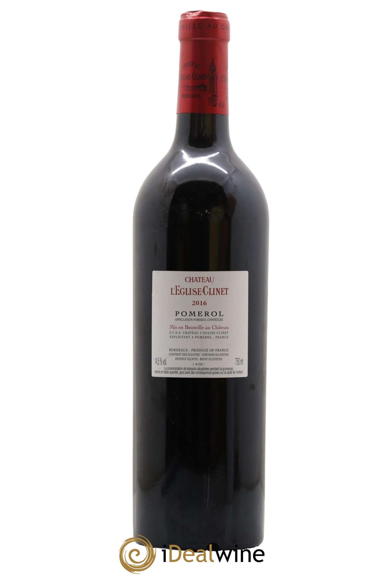 Château l' Église Clinet 2016 - Posten von 1 Flasche - 1