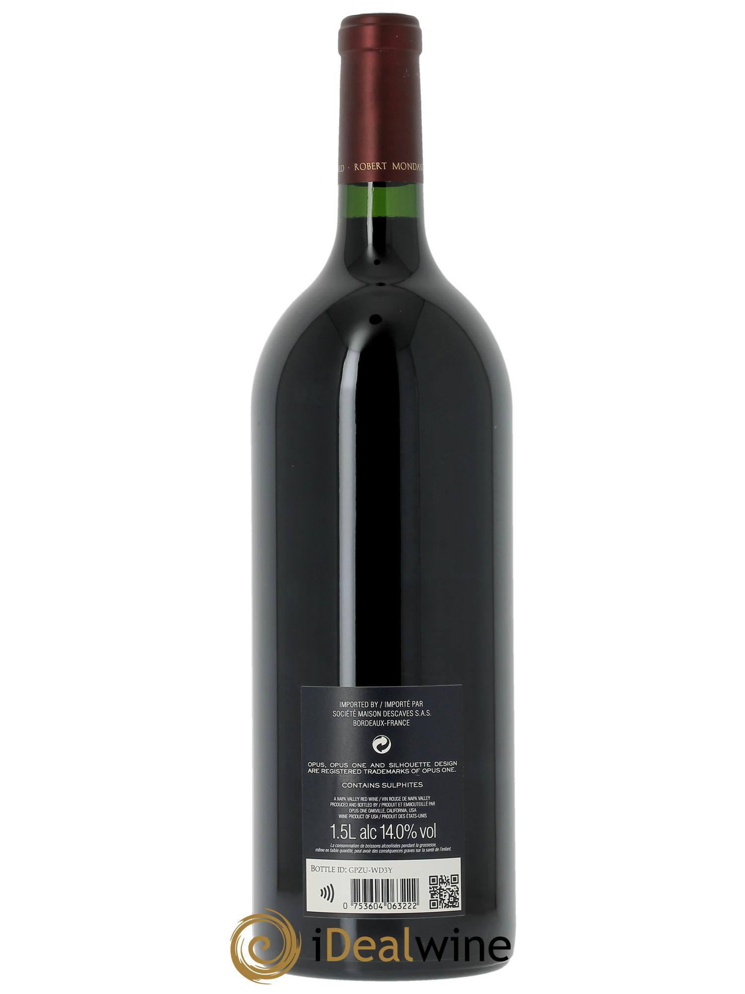 Napa Valley Opus One Robert Mondavi  2022 - Lot de 1 magnum - 1