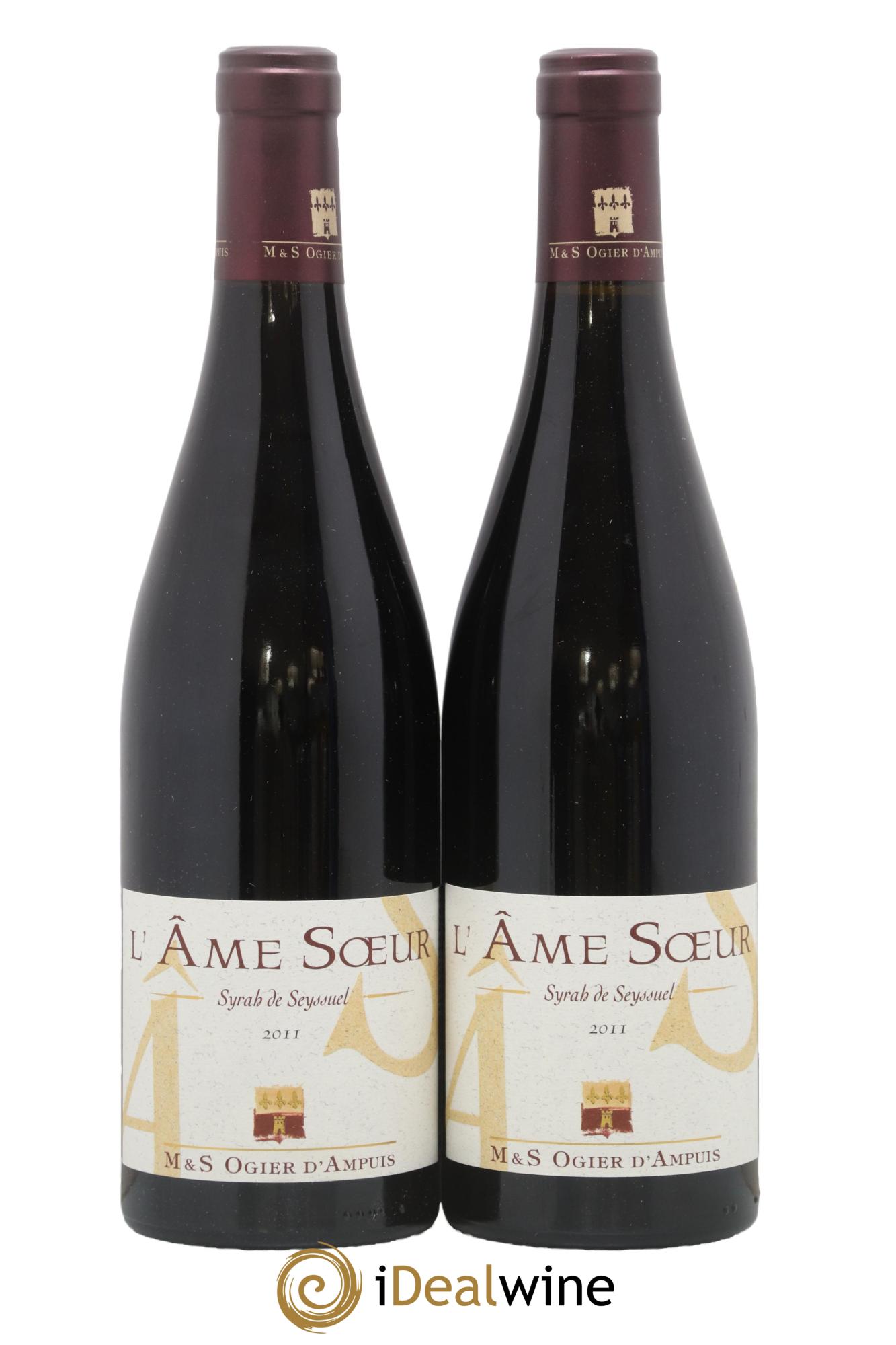 Collines Rhodaniennes L'Ame Soeur Syrah de Seyssuel Stéphane Ogier 2011 - Lot de 2 bouteilles - 0