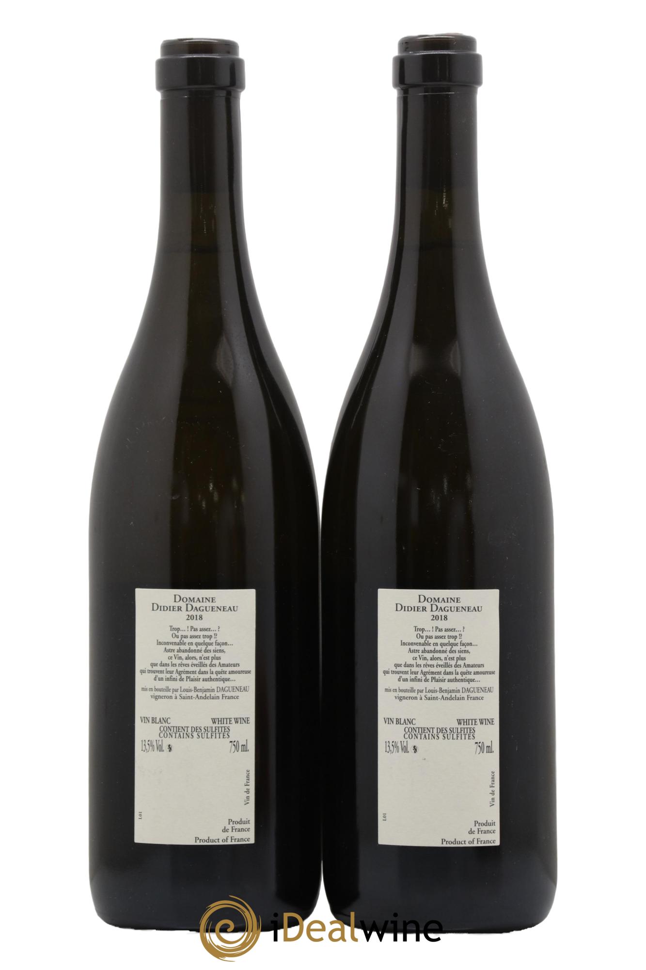 Pouilly-Fumé Buisson Renard Dagueneau (Domaine Didier - Louis-Benjamin)  2018 - Lot of 2 bottles - 1