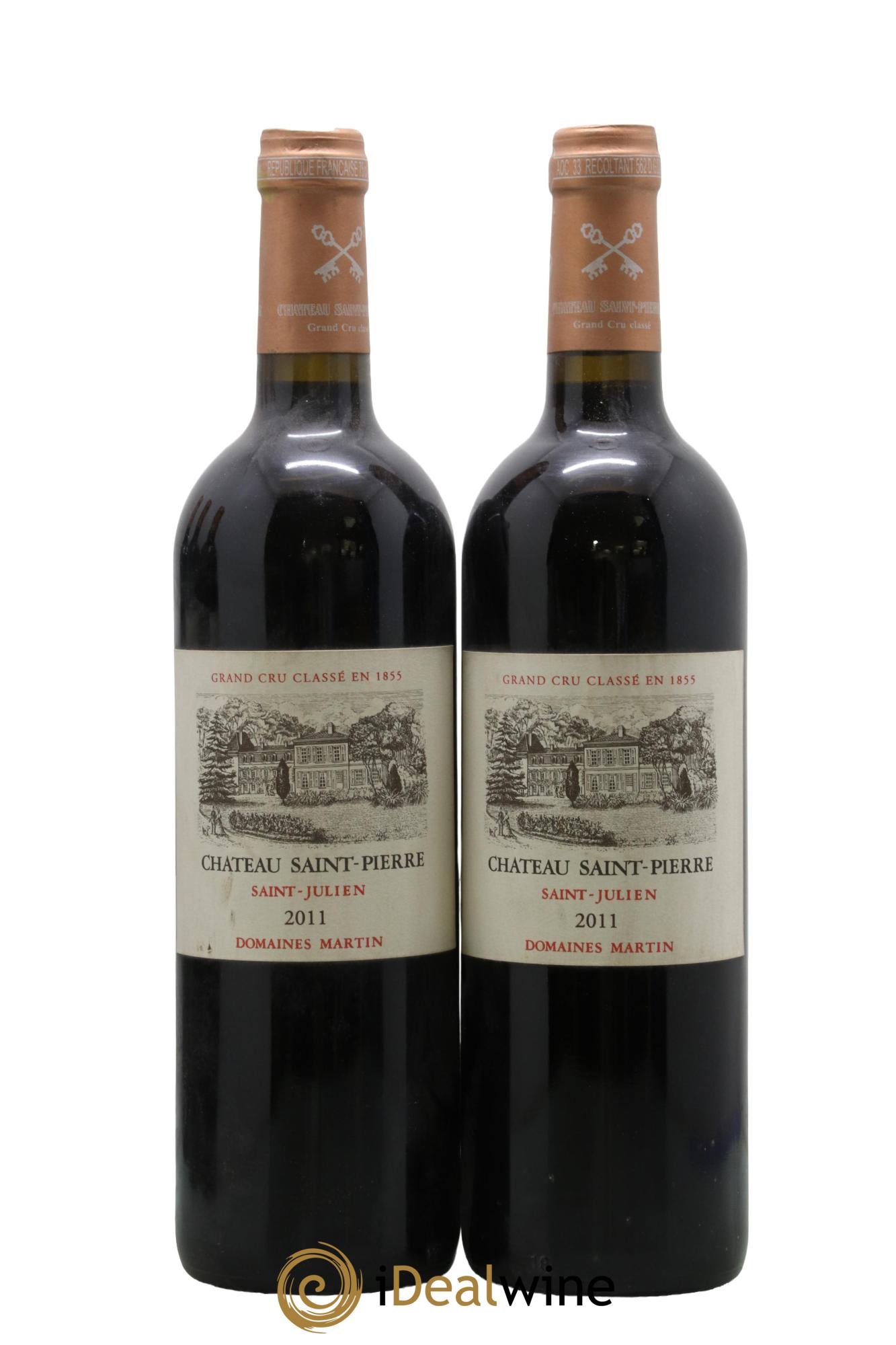 Château Saint-Pierre 4ème Grand Cru Classé 2011 - Lot de 2 bouteilles - 0