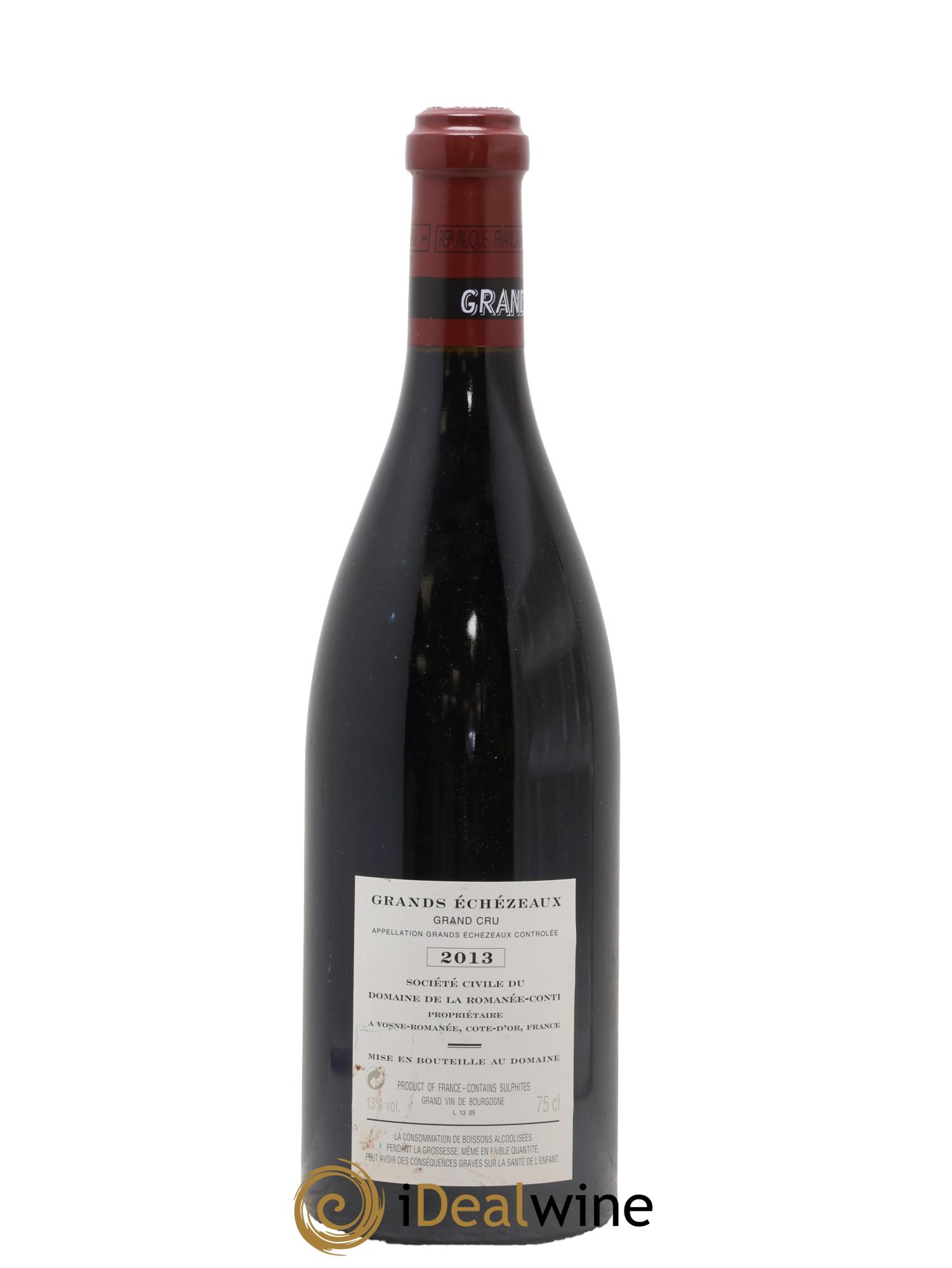 Grands-Echezeaux Grand Cru Domaine de la Romanée-Conti 2013 - Lotto di 1 bottiglia - 1