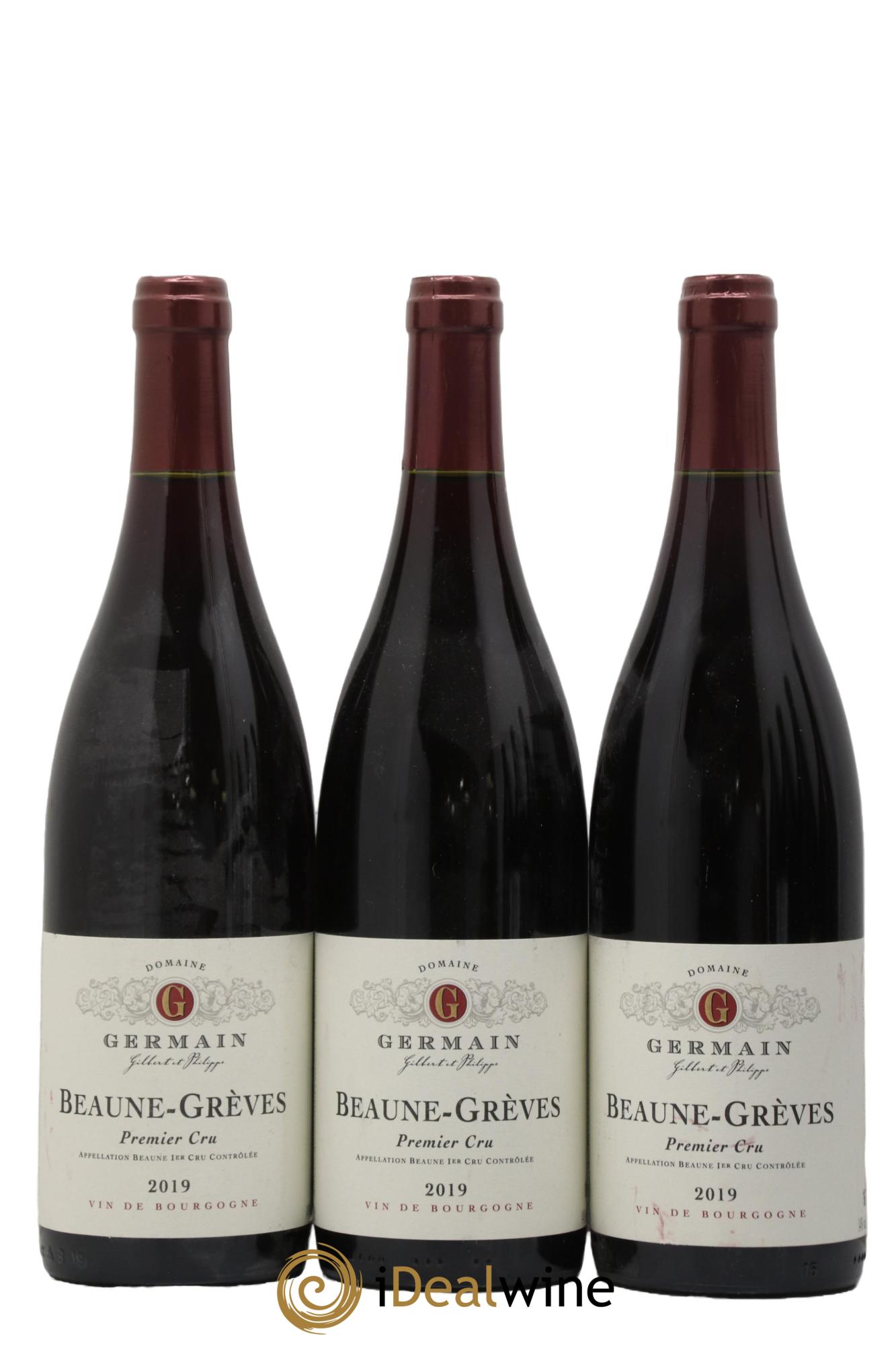 Beaune 1er Cru Les Grèves Gilbert et Philippe Germain 2019 - Posten von 3 Flaschen - 0