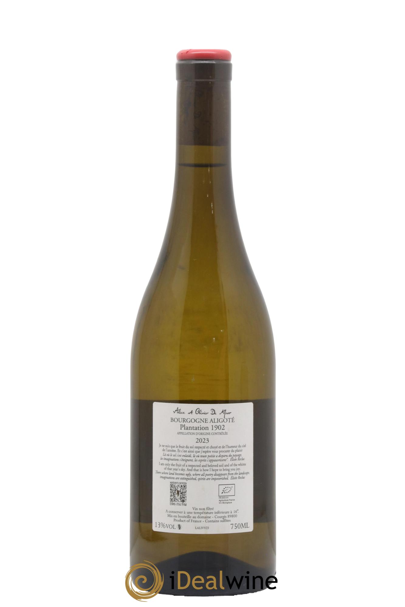Bourgogne Aligoté Plantation 1902 Alice et Olivier De Moor 2023 - Lot de 1 bouteille - 1