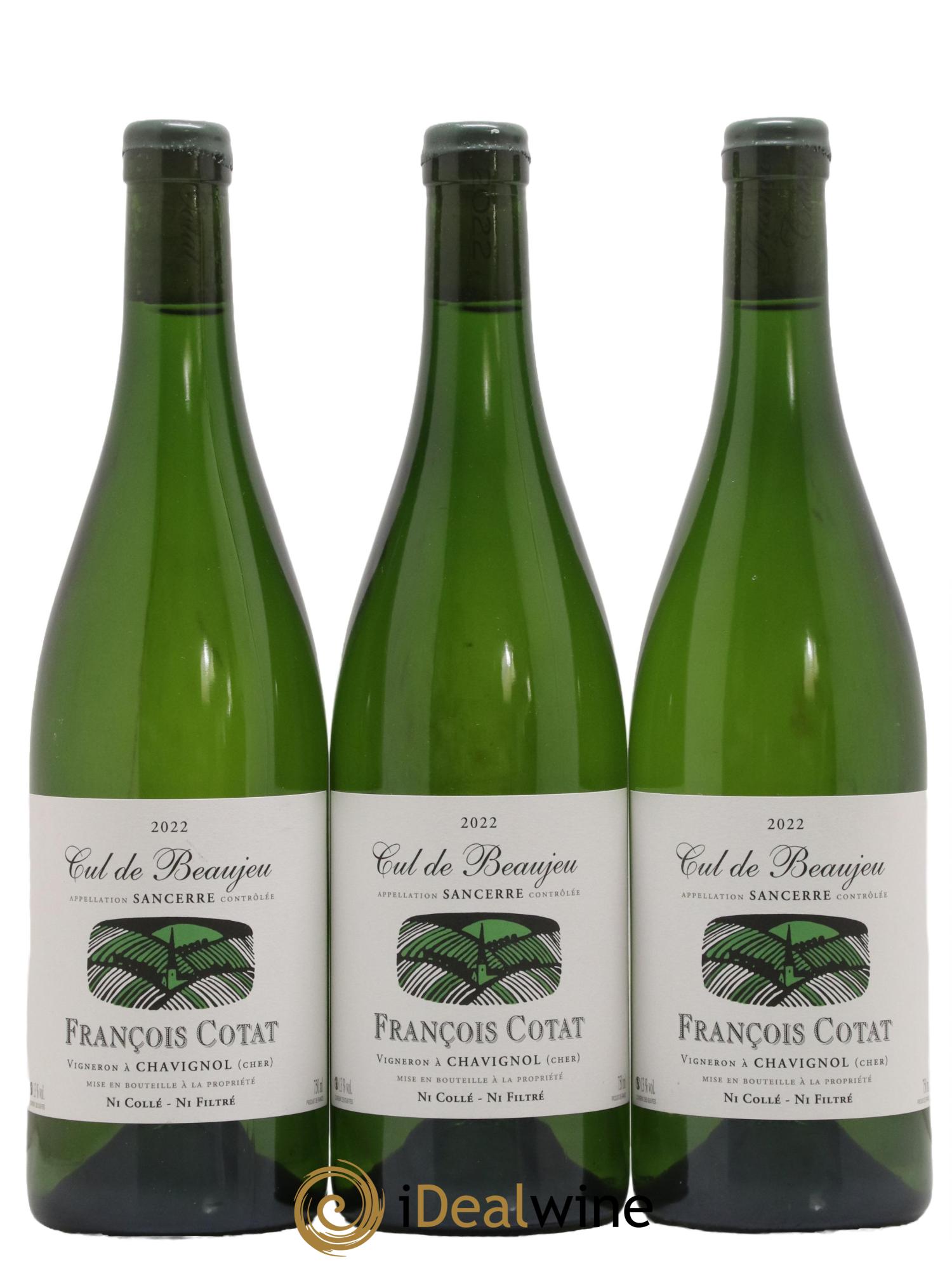 Sancerre Les Culs de Beaujeu François Cotat 2022 - Lot de 3 bouteilles - 0