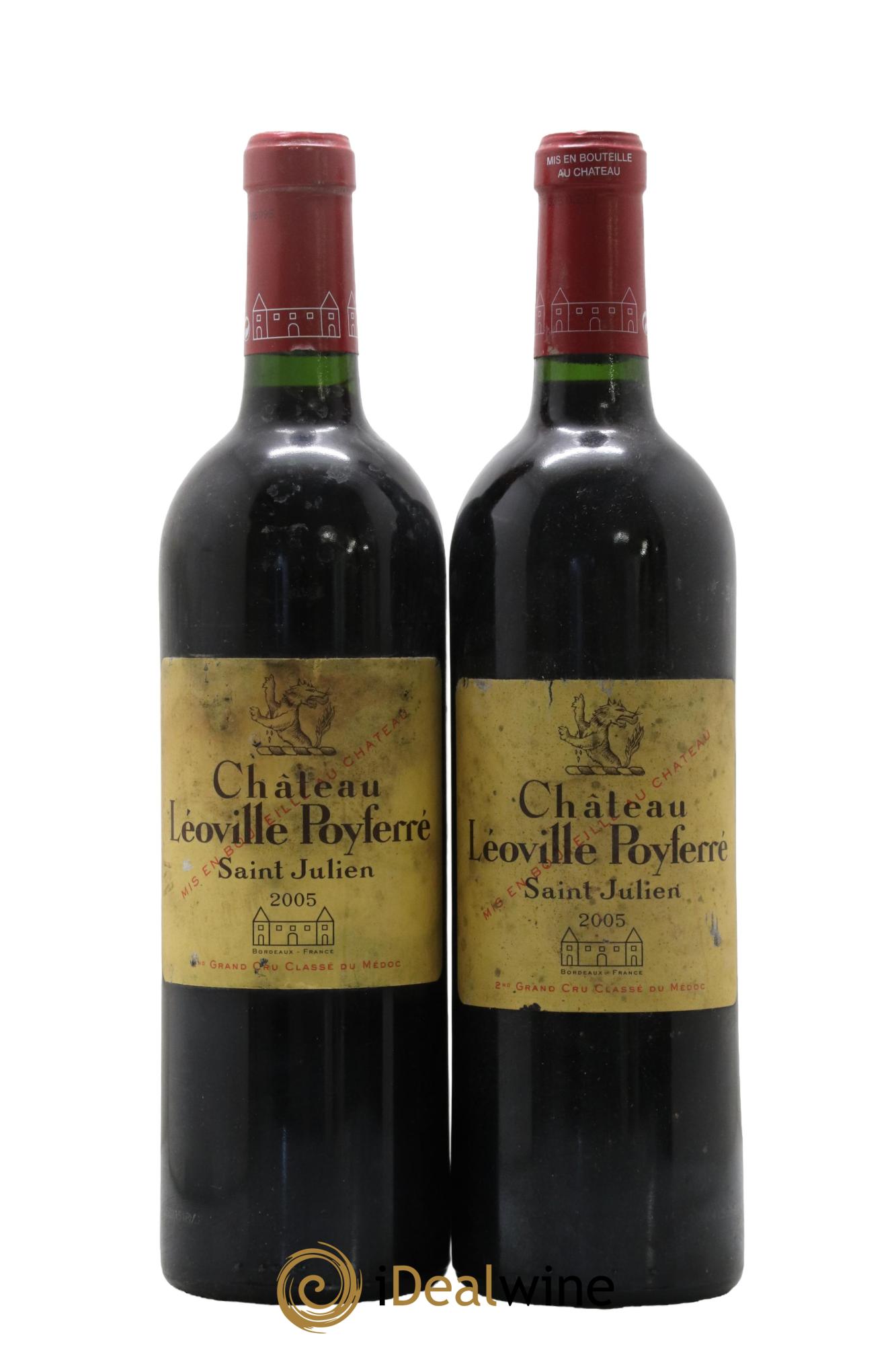 Château Léoville Poyferré 2ème Grand Cru Classé 2005 - Lot of 2 bottles - 0