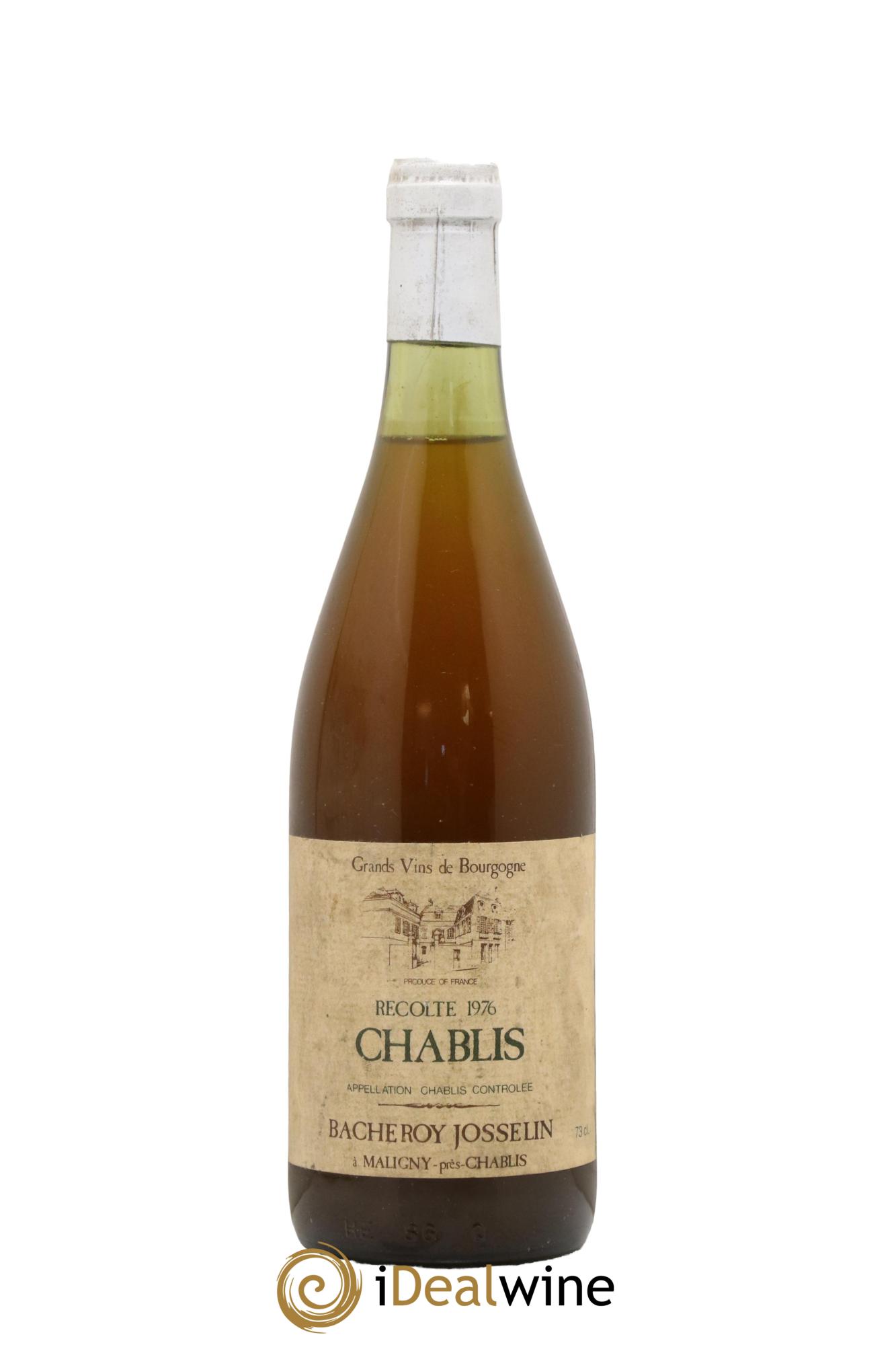 Chablis Bacheroy Josselin 1976 - Lot de 1 bouteille - 0