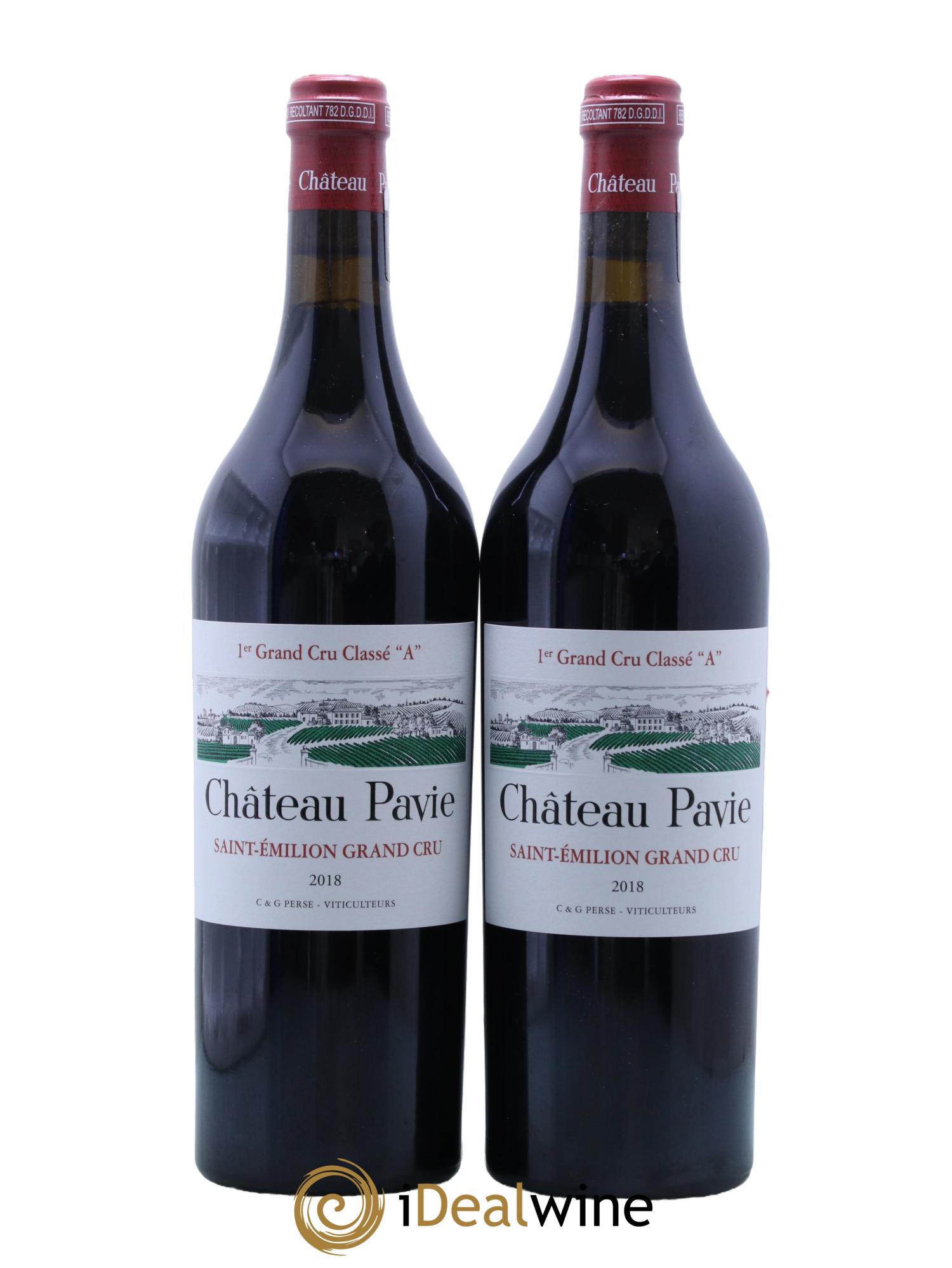 Château Pavie 1er Grand Cru Classé A 2018 - Lot de 2 bouteilles - 0