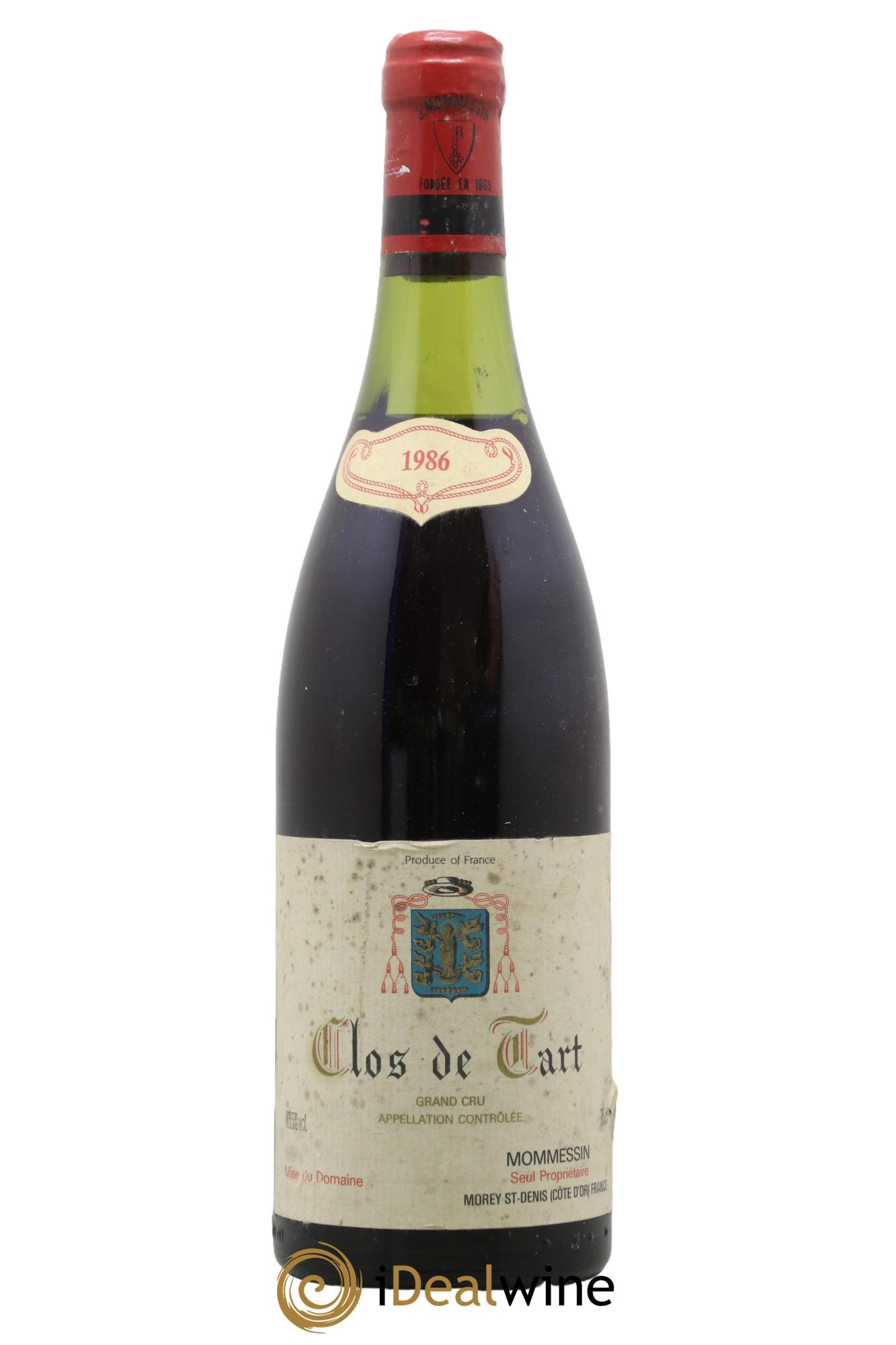 Clos de Tart Grand Cru Clos de Tart 1986 - Lot de 1 bouteille - 0