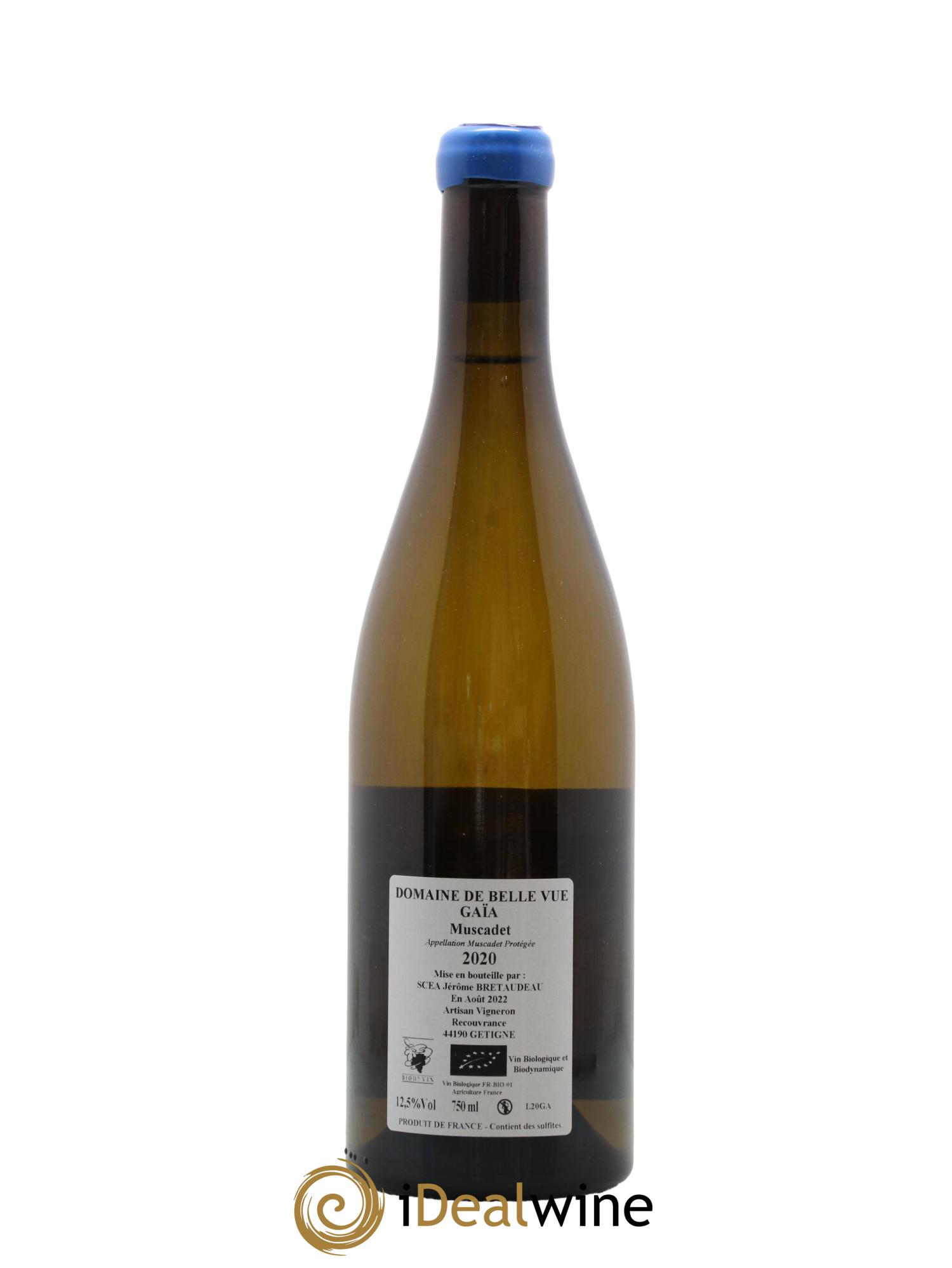 Muscadet-Sèvre-et-Maine Gaia Jérôme Bretaudeau - Domaine de Bellevue 2020 - Lot de 1 bouteille - 1