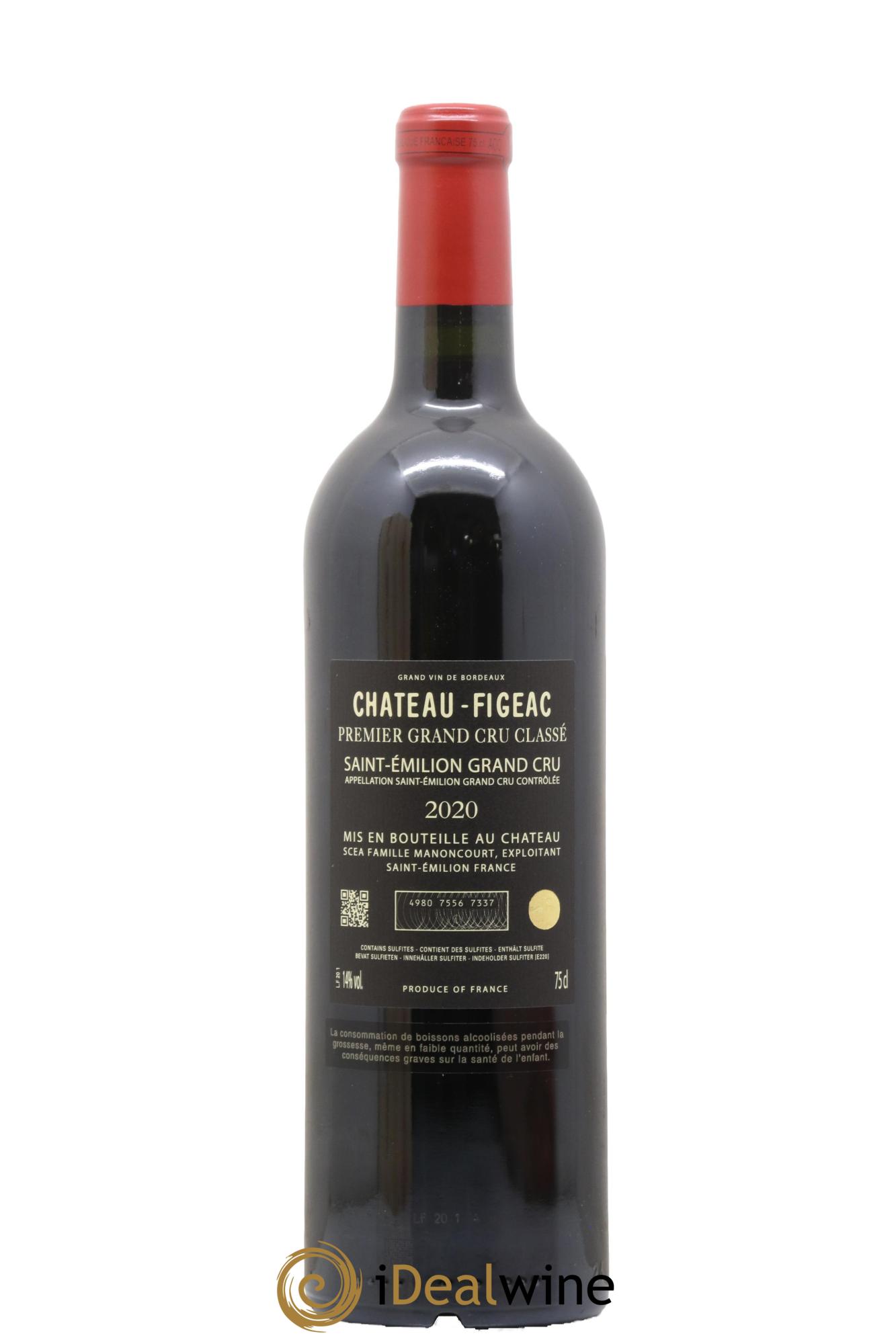 Château Figeac 1er Grand Cru Classé A 2020 - Lotto di 1 bottiglia - 2