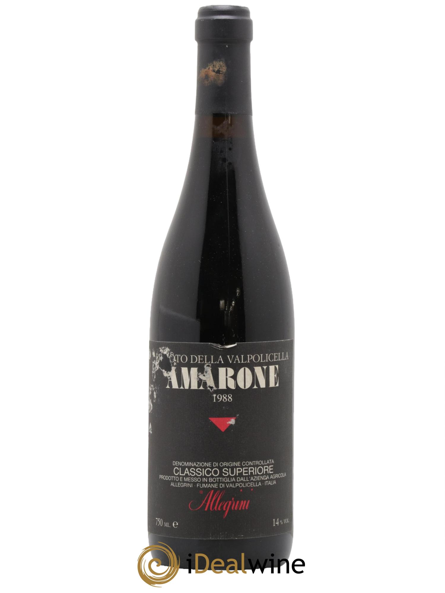 Amarone della Valpolicella DOC Allegrini 1988 - Lot de 1 bouteille - 0
