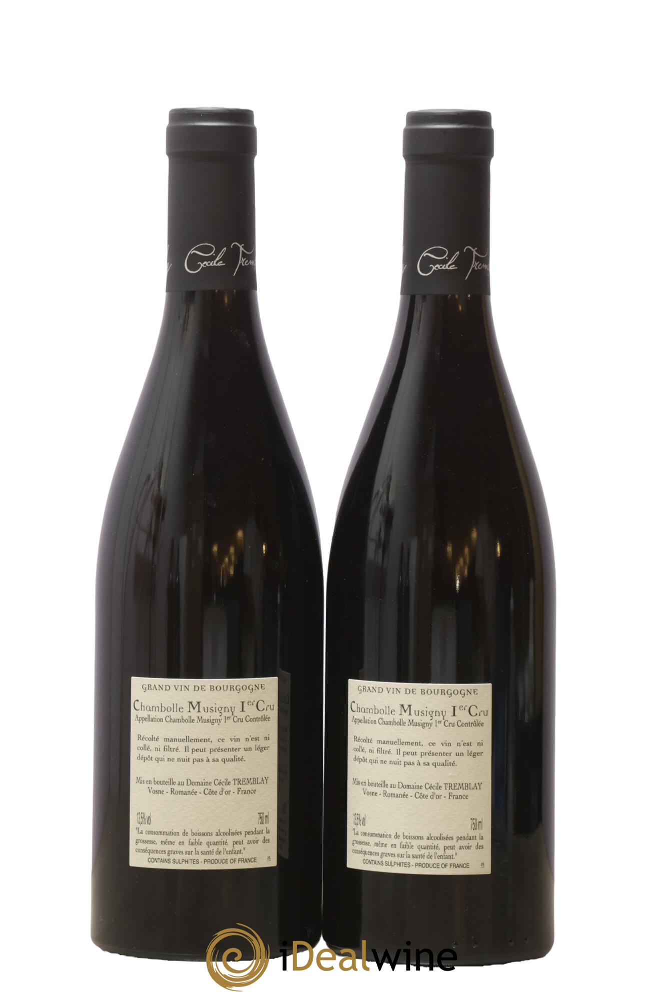 Chambolle-Musigny 1er Cru Les Feusselottes Cécile Tremblay 2018 - Lot de 2 bouteilles - 1