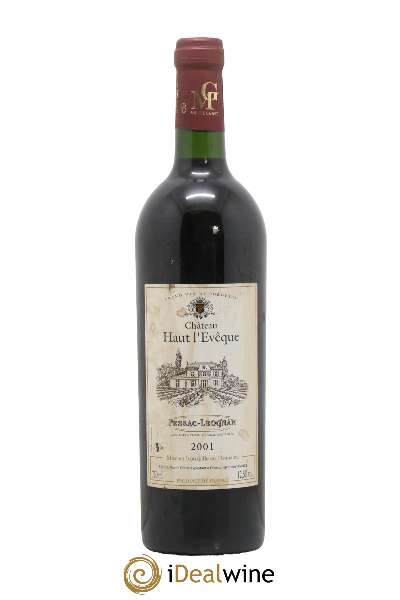 Pessac-Léognan Chateau Haut L Eveque 2001 - Lot de 1 bouteille - 0