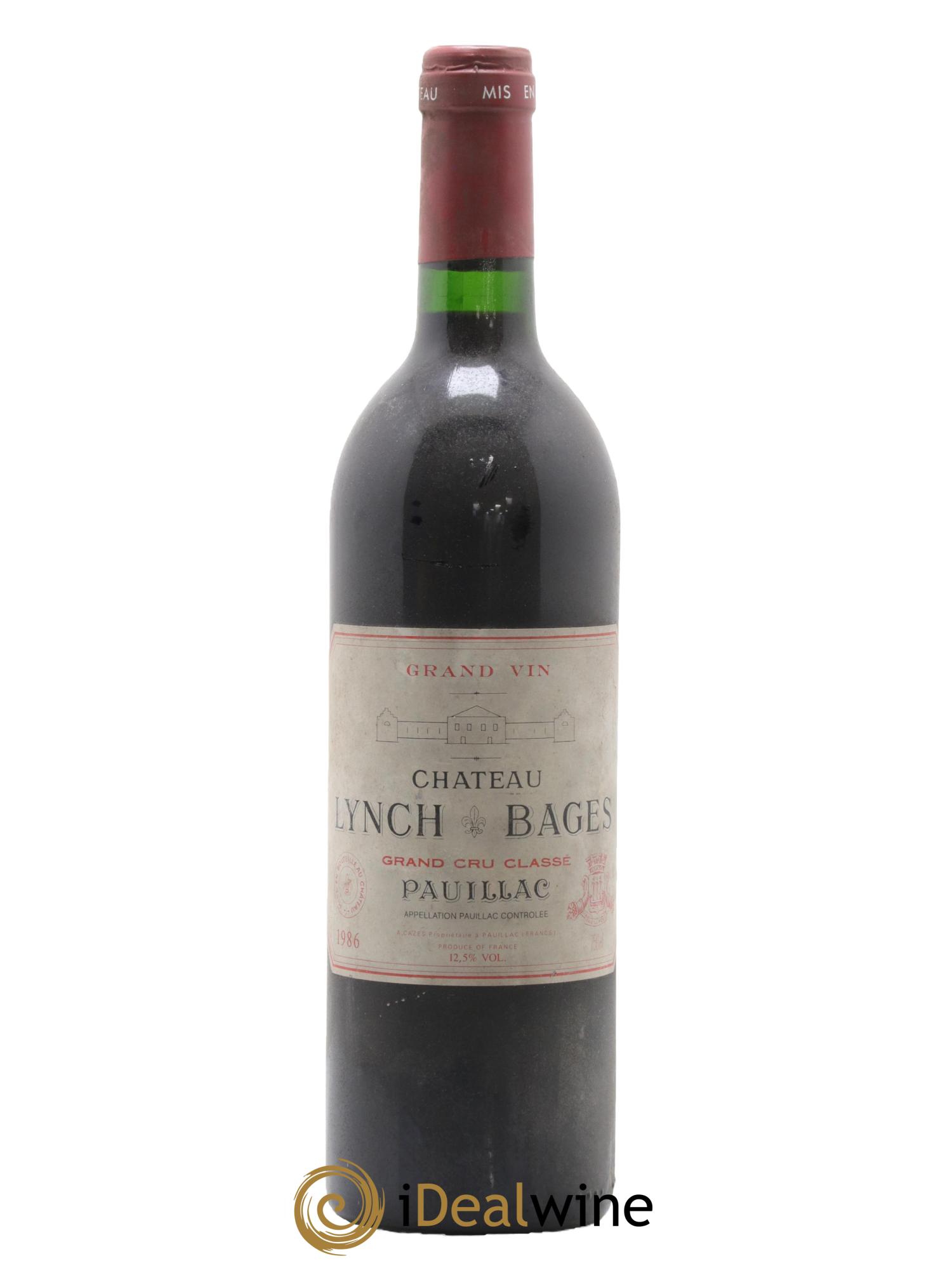 Château Lynch Bages 5ème Grand Cru Classé 1986 - Lot de 1 bouteille - 0