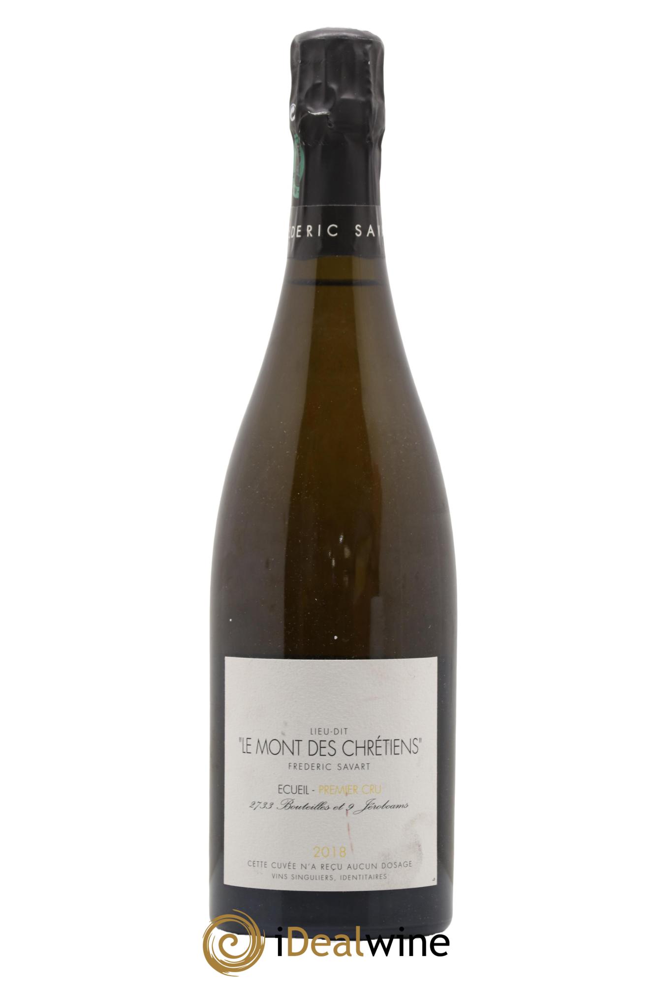 Le Mont des Chrétiens 1er Cru Extra-Brut Savart 2018 - Lot de 1 bouteille - 0